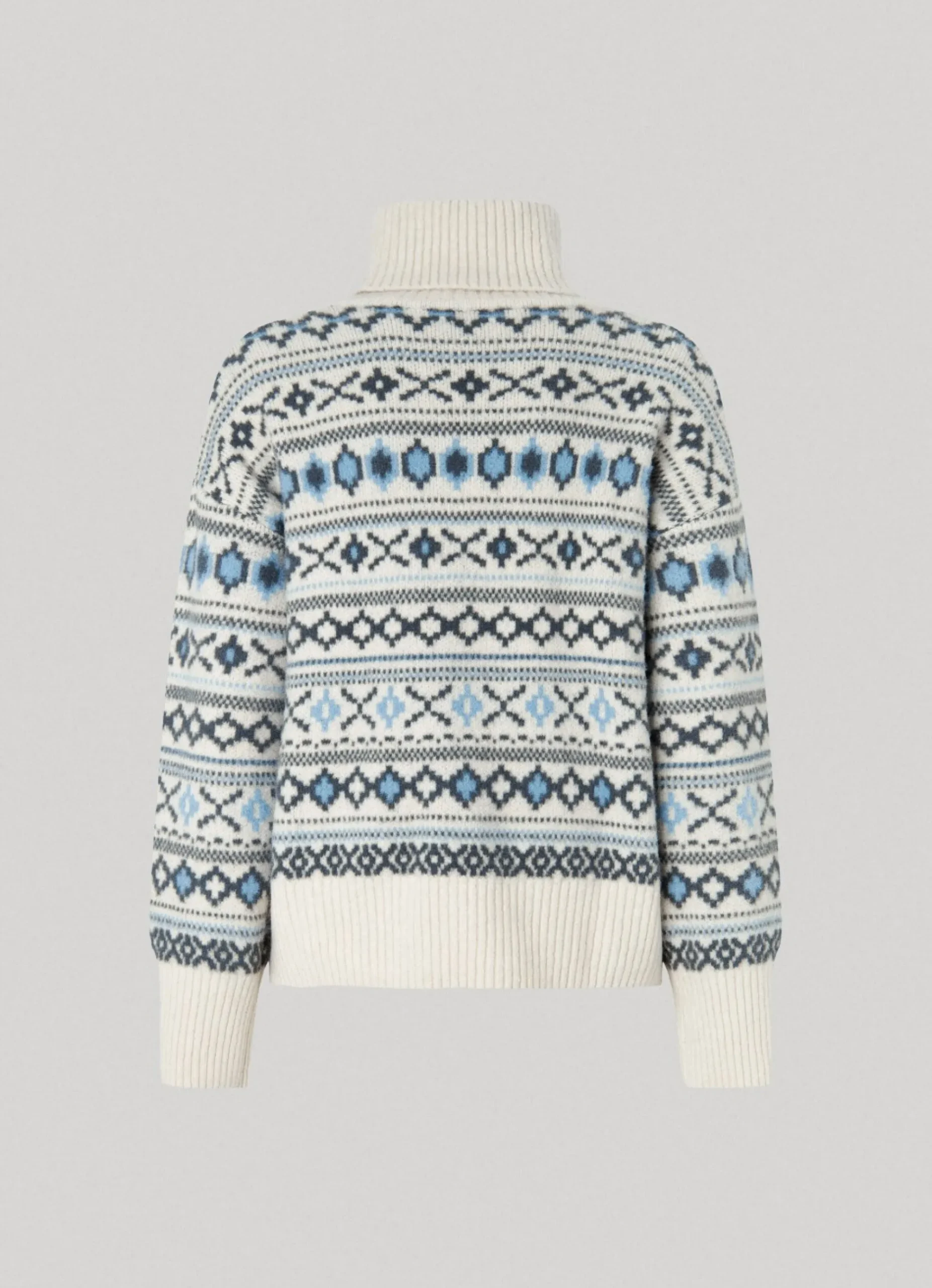 Mulher Pepe Jeans Malhas E Cardigans>Camisola Jacquard De Gola Alta