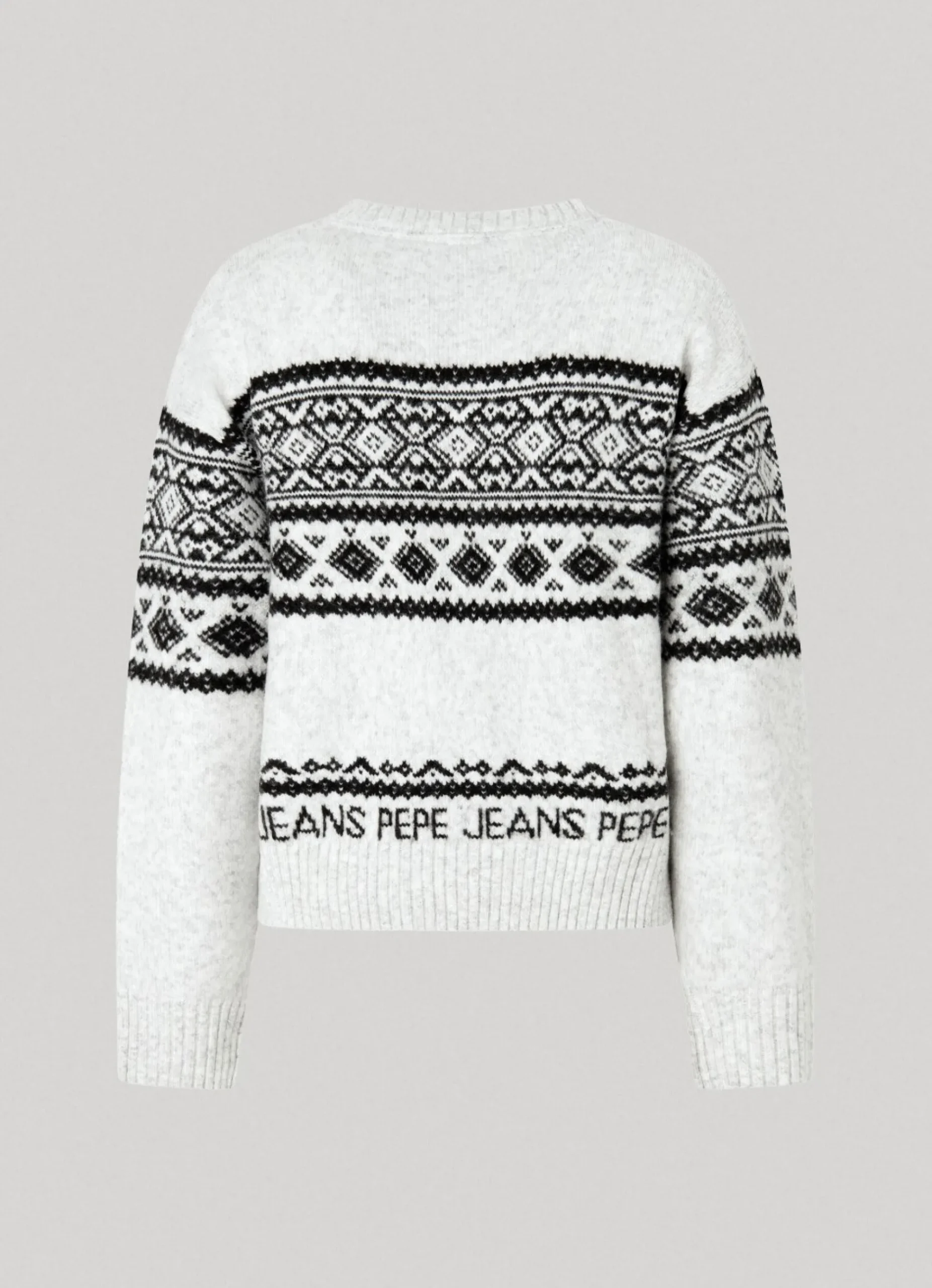 Mulher Pepe Jeans Malhas E Cardigans>Camisola Jacquard De Gola Redonda