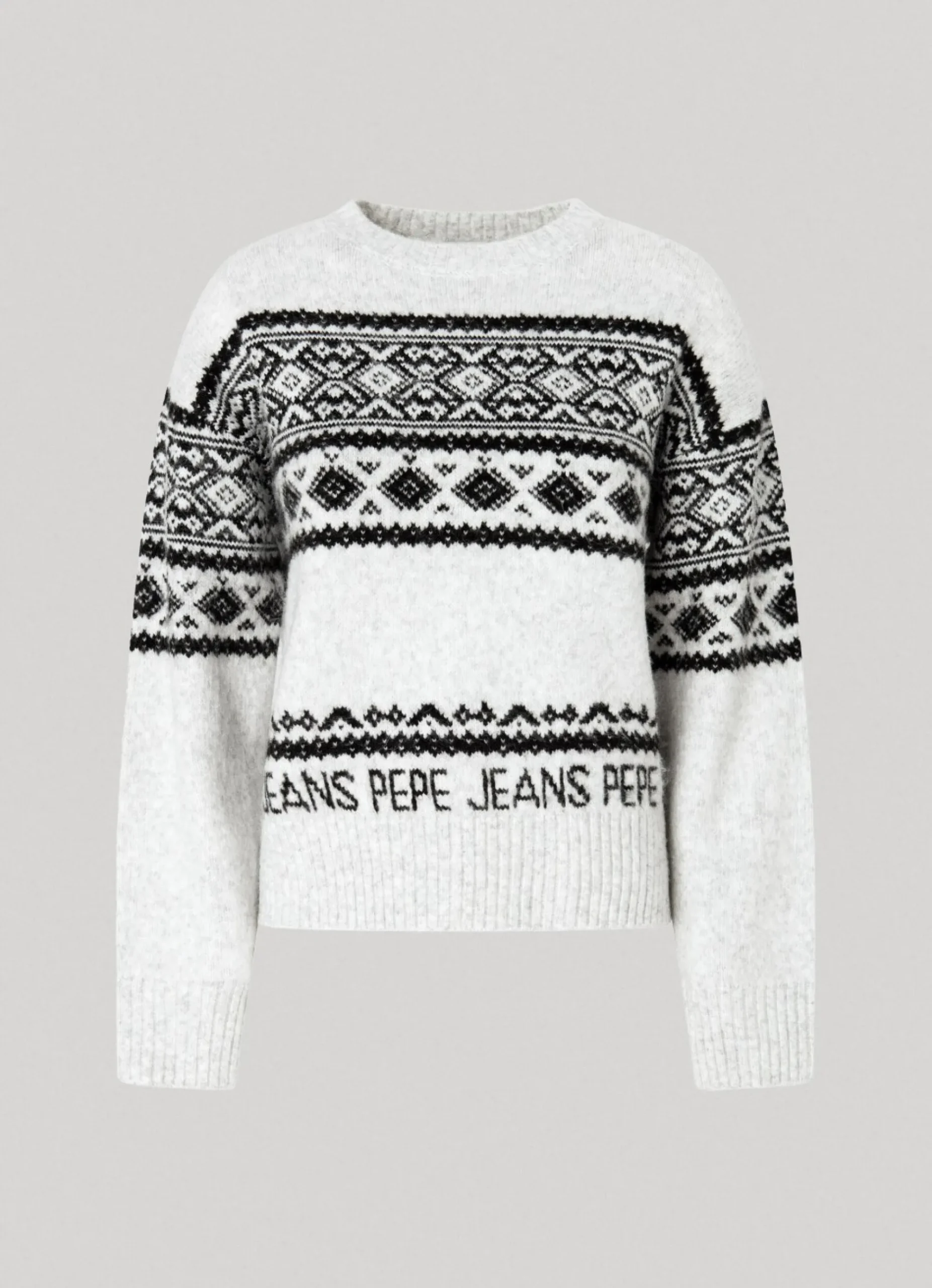 Mulher Pepe Jeans Malhas>Camisola Jacquard De Gola Redonda