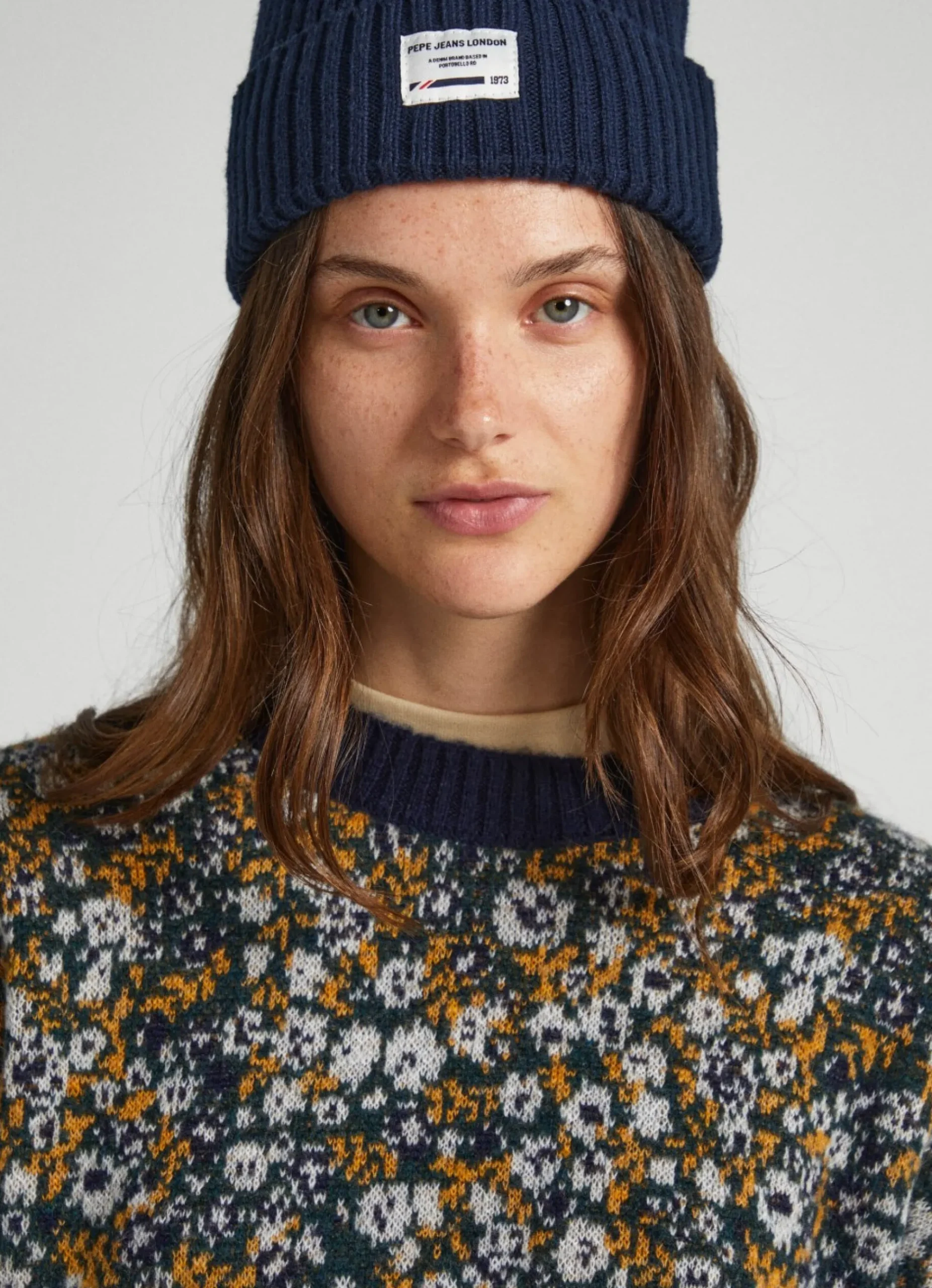 Mulher Pepe Jeans Malhas E Cardigans>Camisola Jacquard Floral