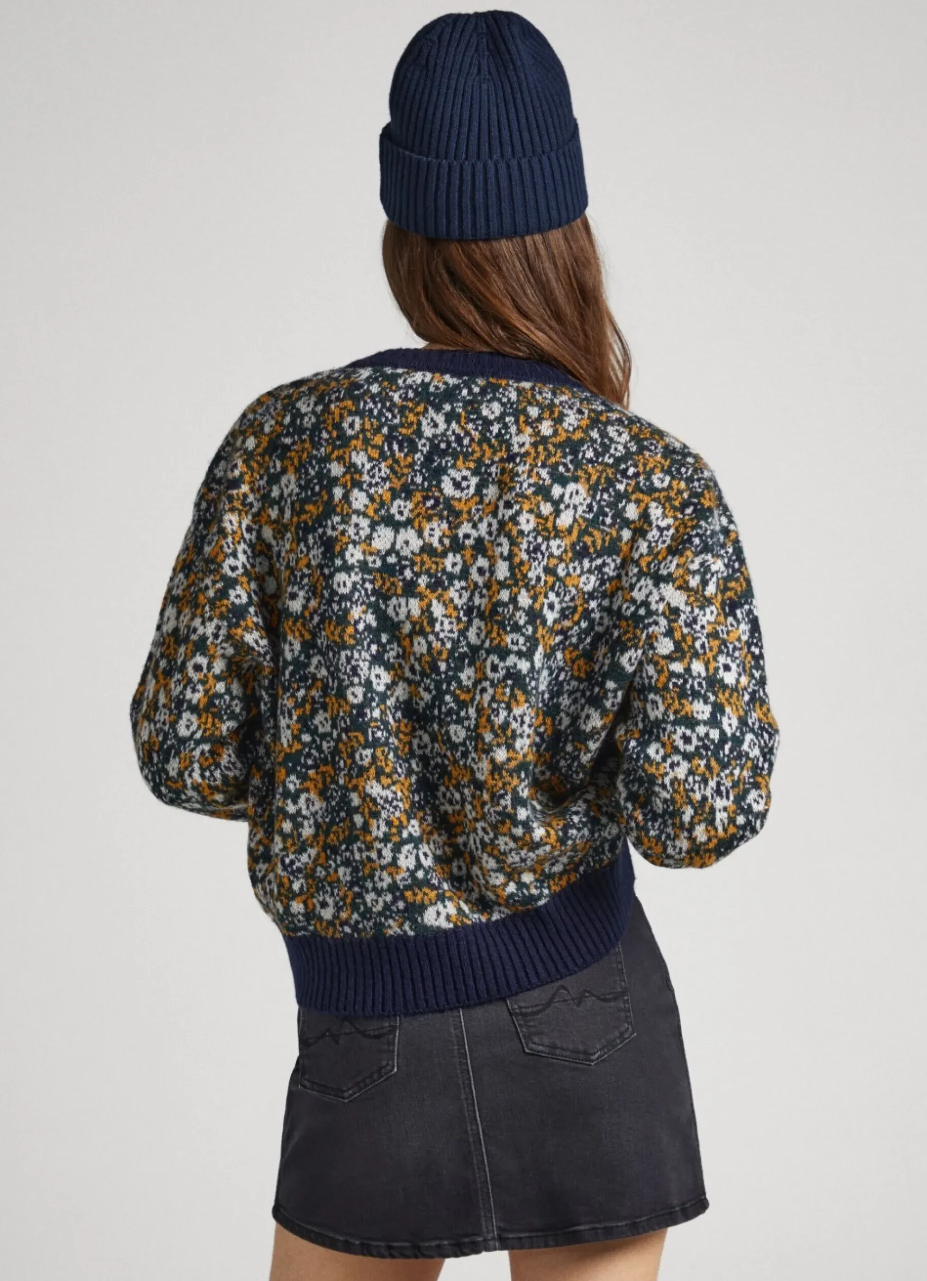 Mulher Pepe Jeans Malhas E Cardigans>Camisola Jacquard Floral