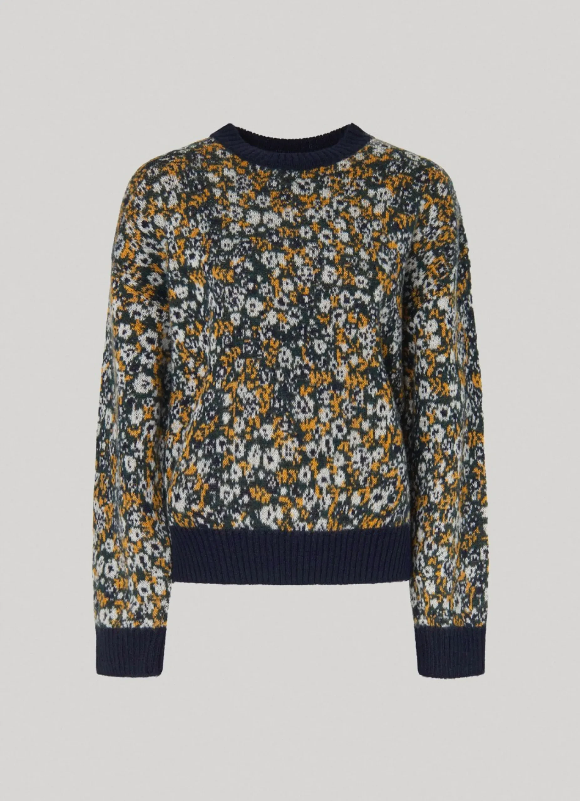 Mulher Pepe Jeans Malhas E Cardigans>Camisola Jacquard Floral