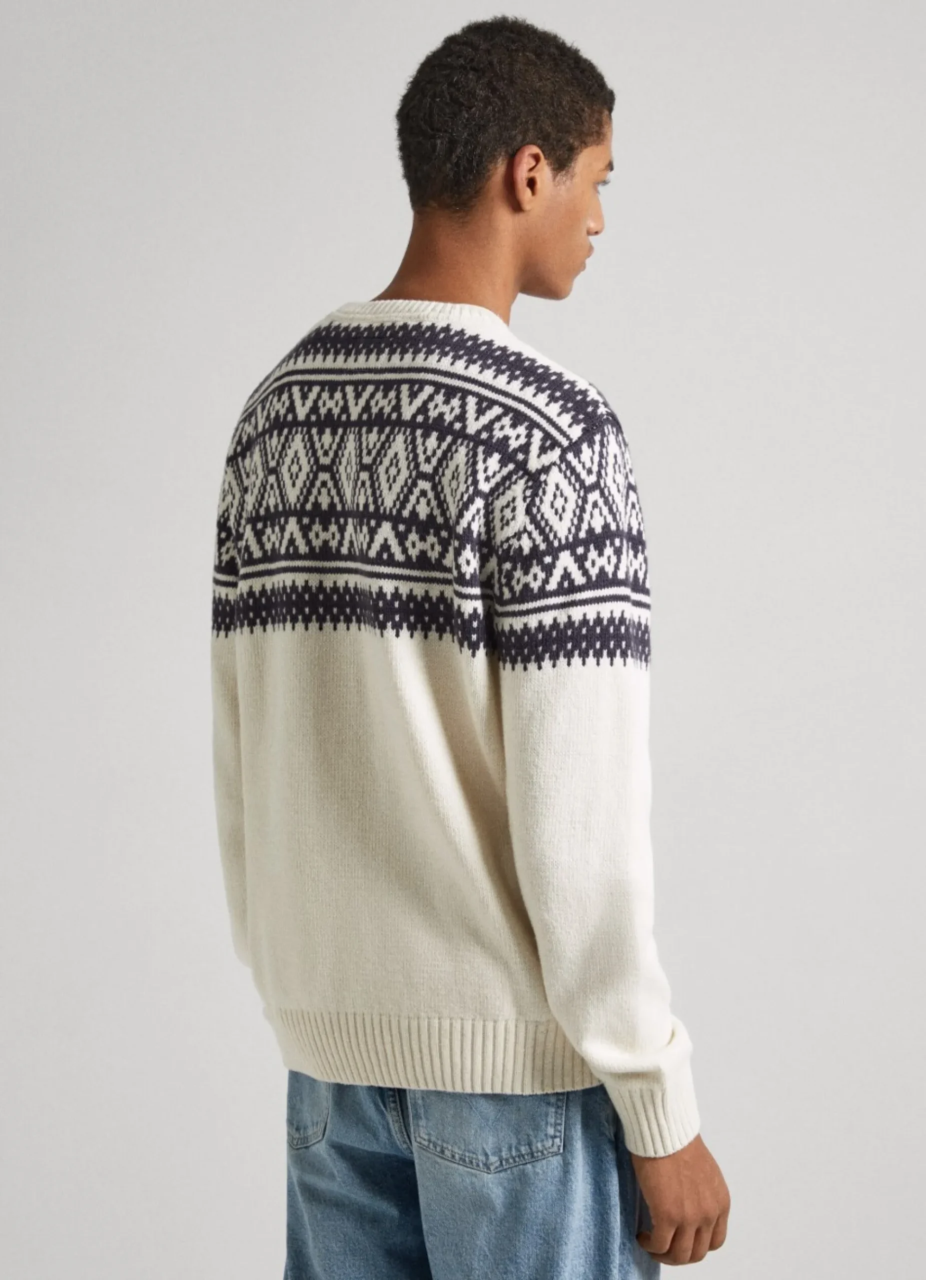Homem Pepe Jeans Malhas>Camisola Jacquard Gola Redonda