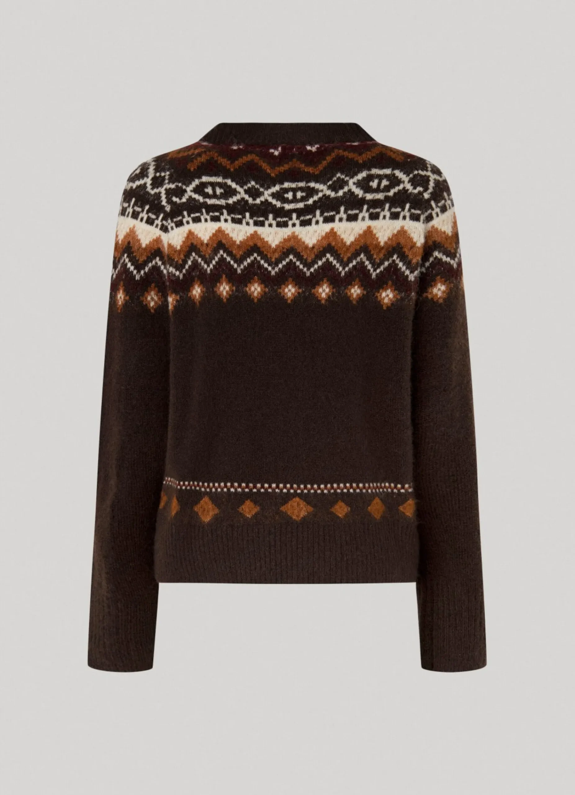 Mulher Pepe Jeans Malhas E Cardigans>Camisola Jacquard Gola Redonda
