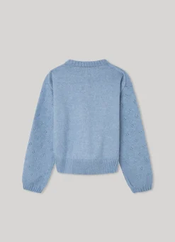 Rapariga Pepe Jeans Sweatshirts E Malhas>Camisola Logo Aberto