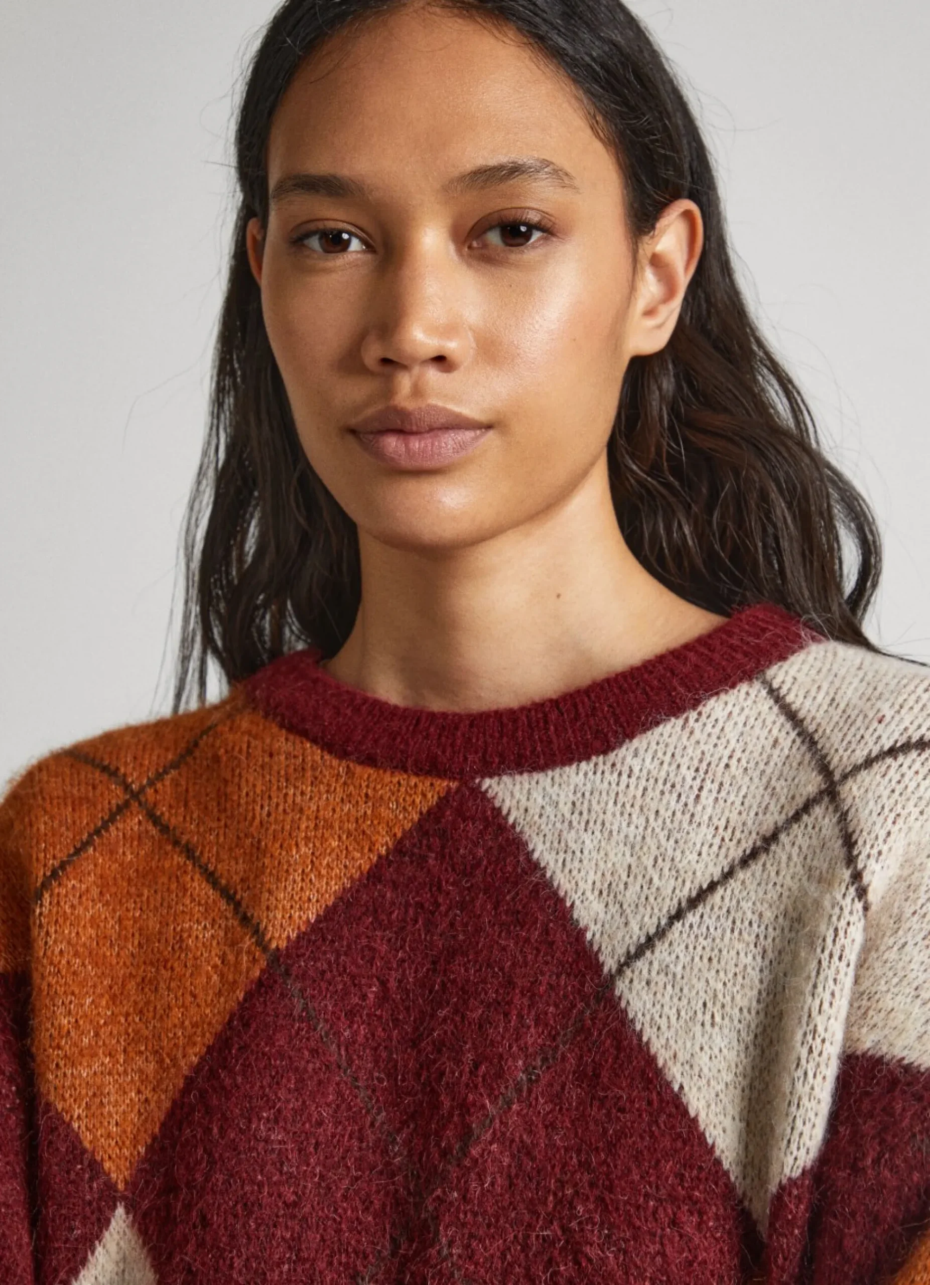 Mulher Pepe Jeans Malhas E Cardigans>Camisola Losangos Entrelacados
