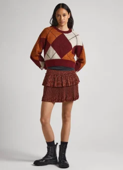 Mulher Pepe Jeans Malhas>Camisola Losangos Entrelacados