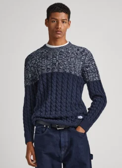 Homem Pepe Jeans Malhas>Camisola Malha Trancada Color Block