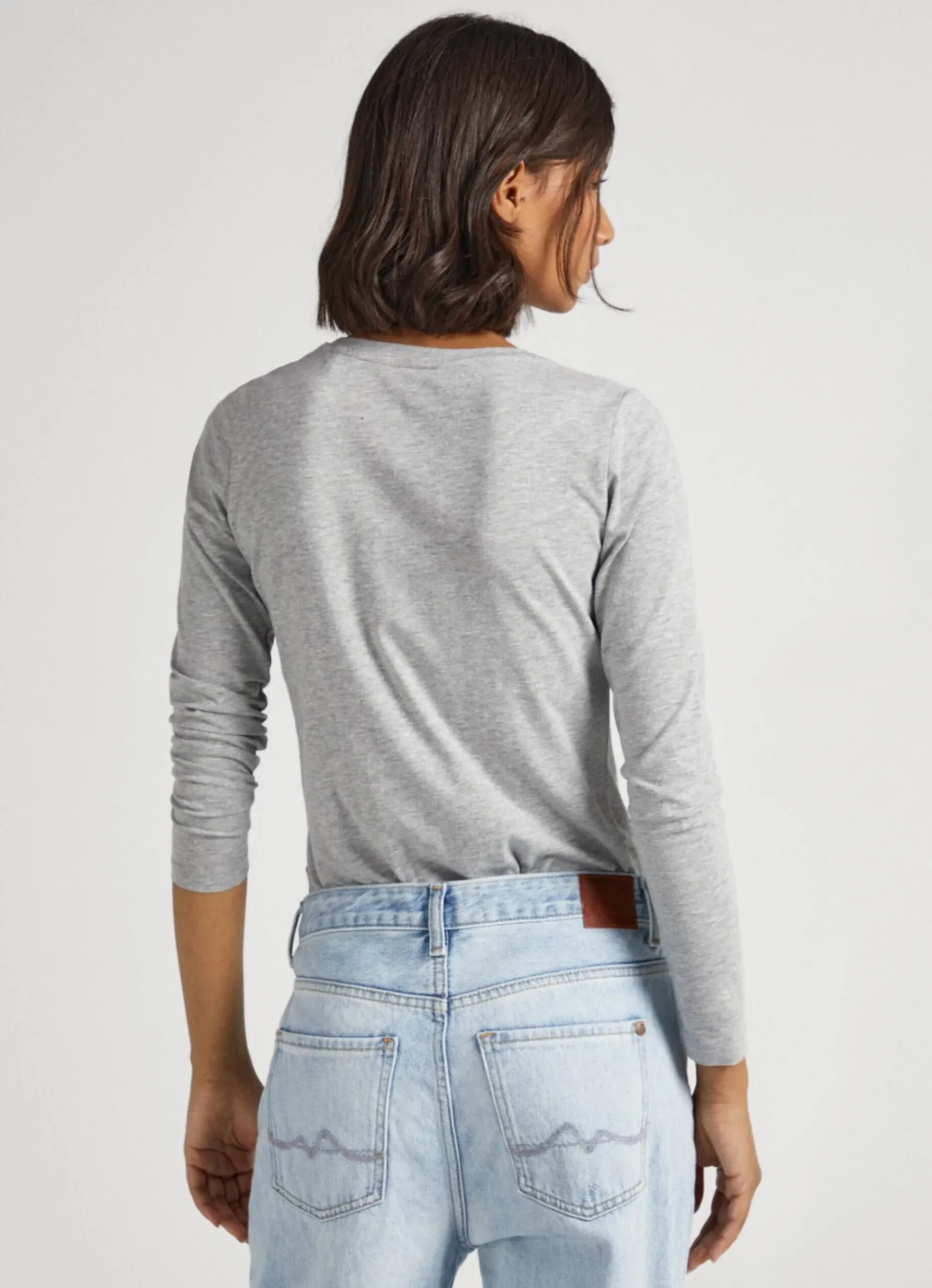 Mulher Pepe Jeans T-Shirts>Camisola Manga Comprida De Algodao