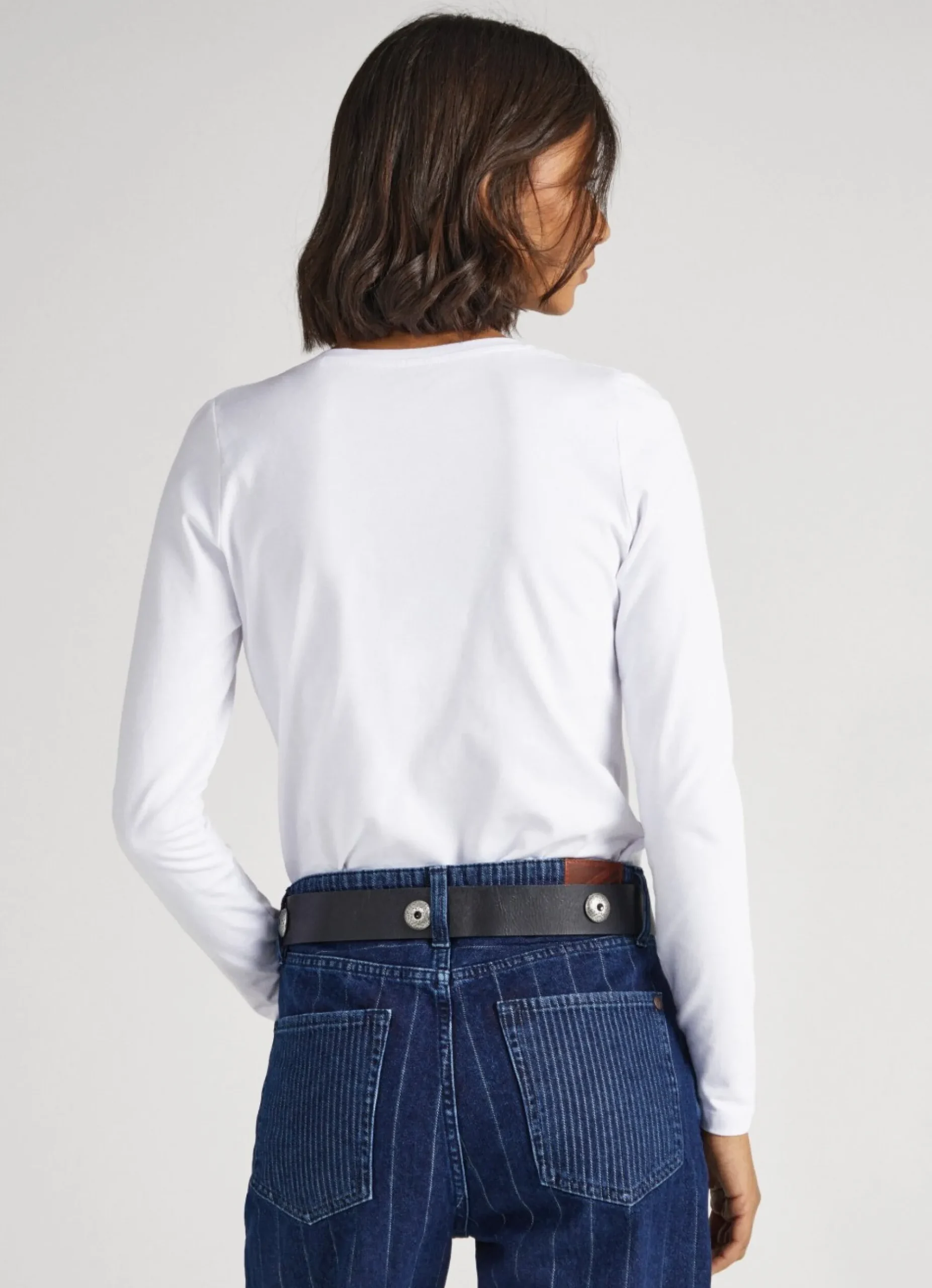 Mulher Pepe Jeans T-Shirts>Camisola Manga Comprida De Algodao