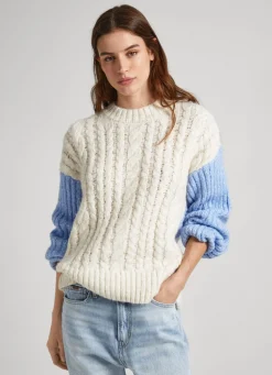 Mulher Pepe Jeans Malhas>Camisola Mangas Contrastantes