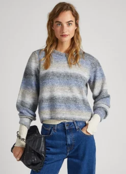 Mulher Pepe Jeans Malhas>Camisola Melange As Riscas