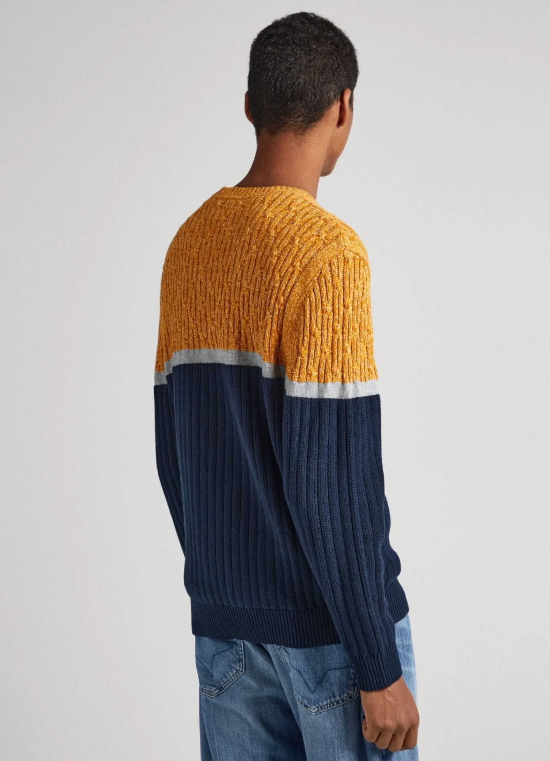 Homem Pepe Jeans Malhas>Camisola Tecidos Combinados
