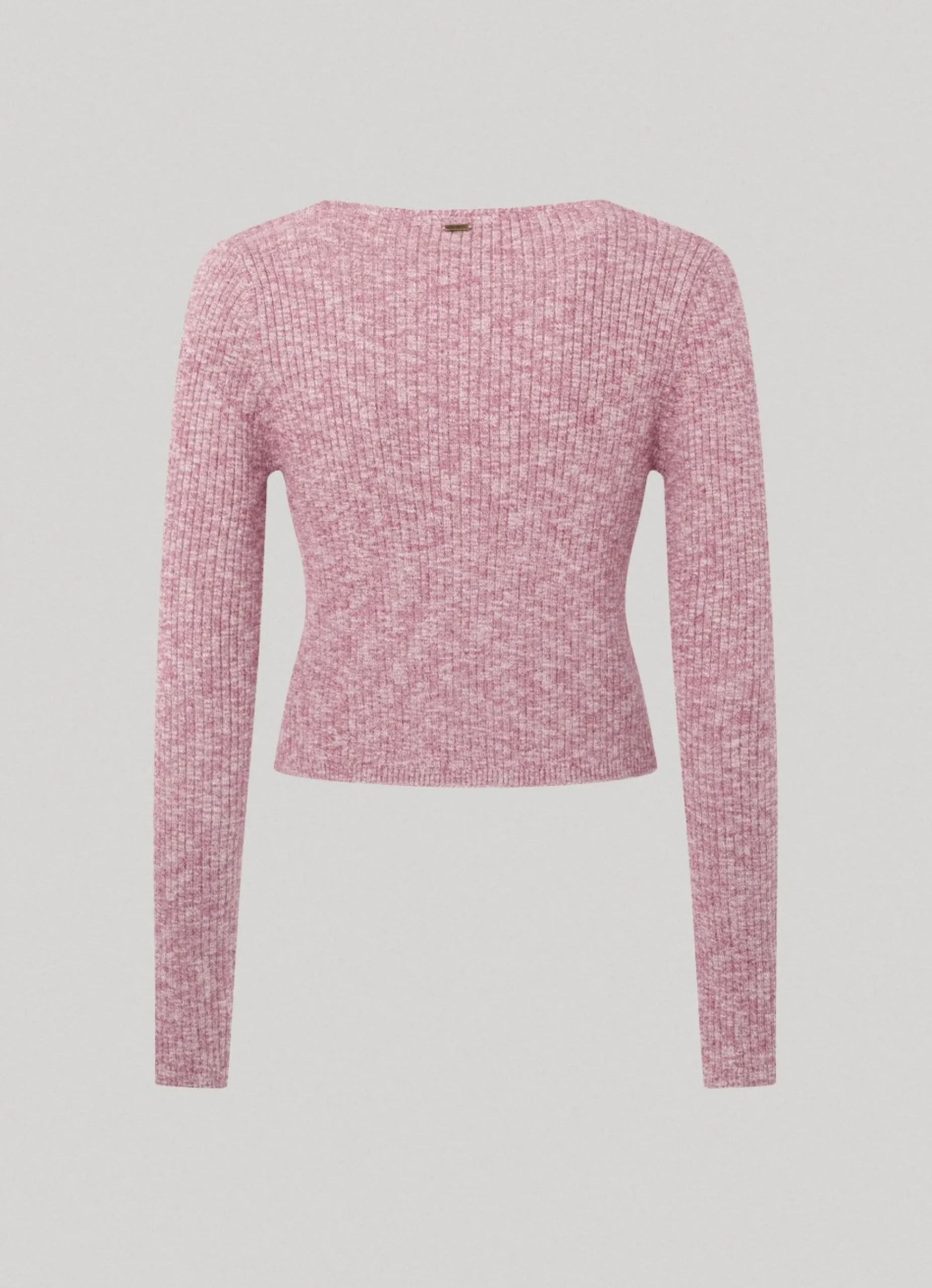 Mulher Pepe Jeans Malhas E Cardigans>Cardigan Algodao Melange Jaspeado