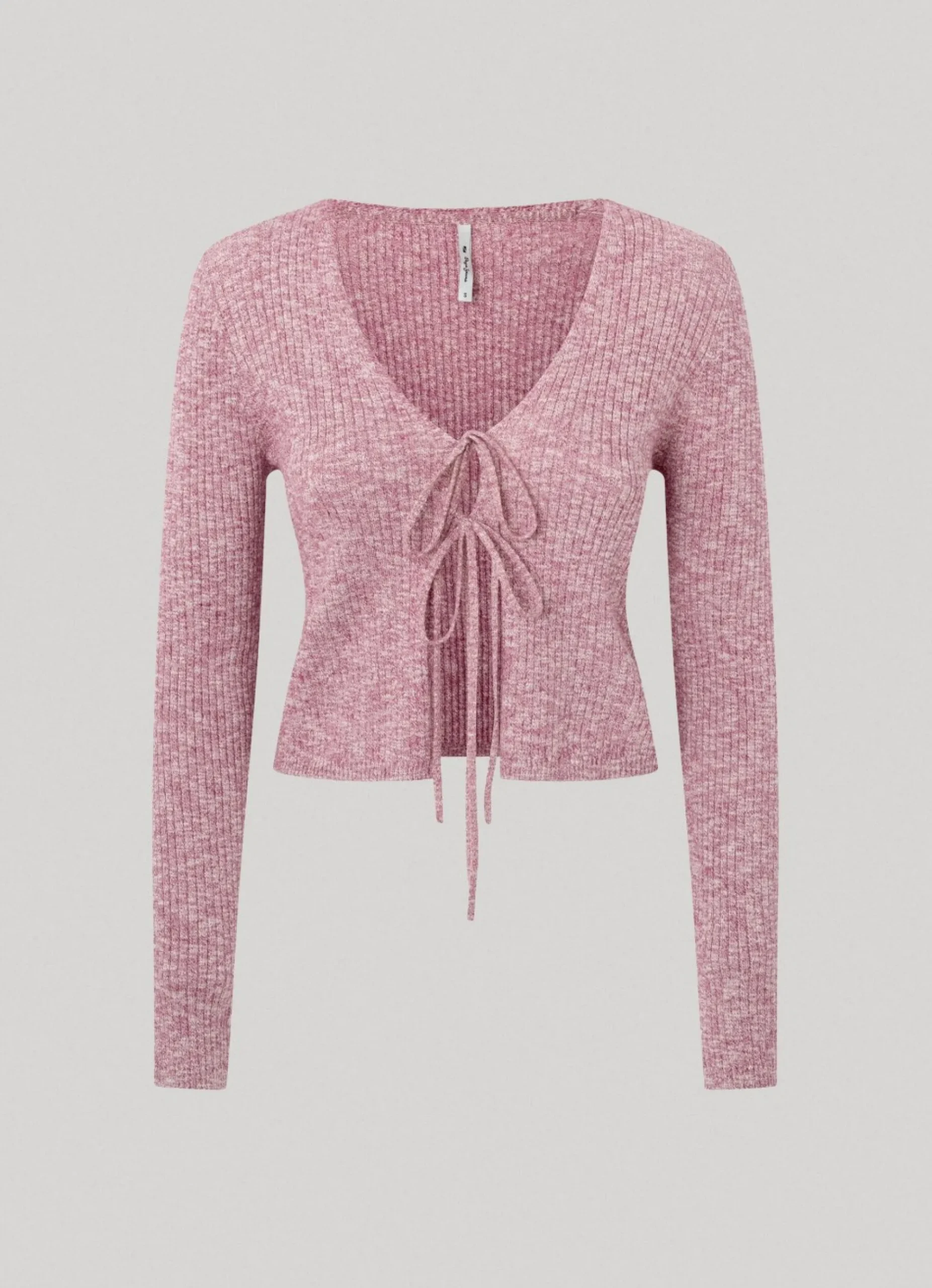 Mulher Pepe Jeans Malhas>Cardigan Algodao Melange Jaspeado