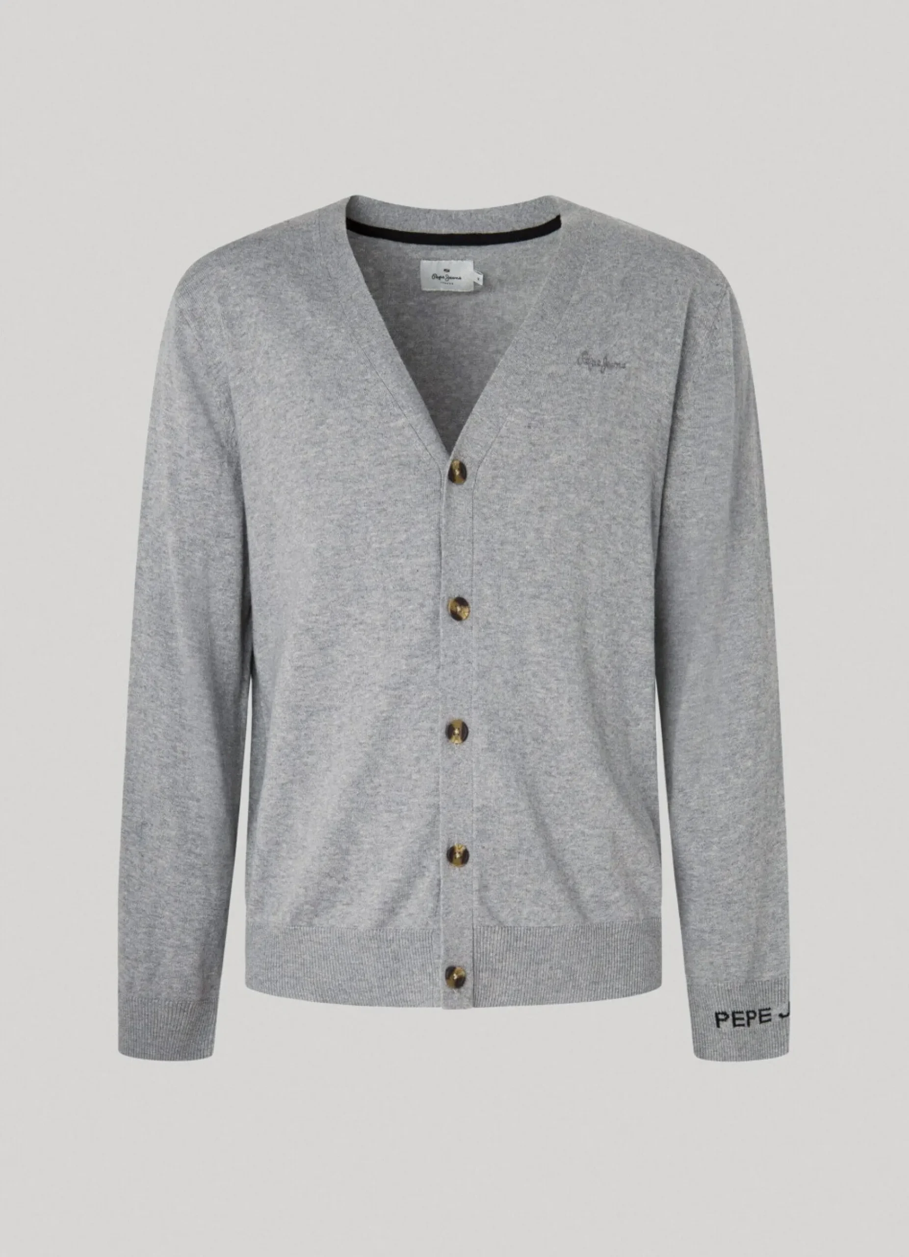 Homem Pepe Jeans Malhas>Cardigan Com Logo Bordado
