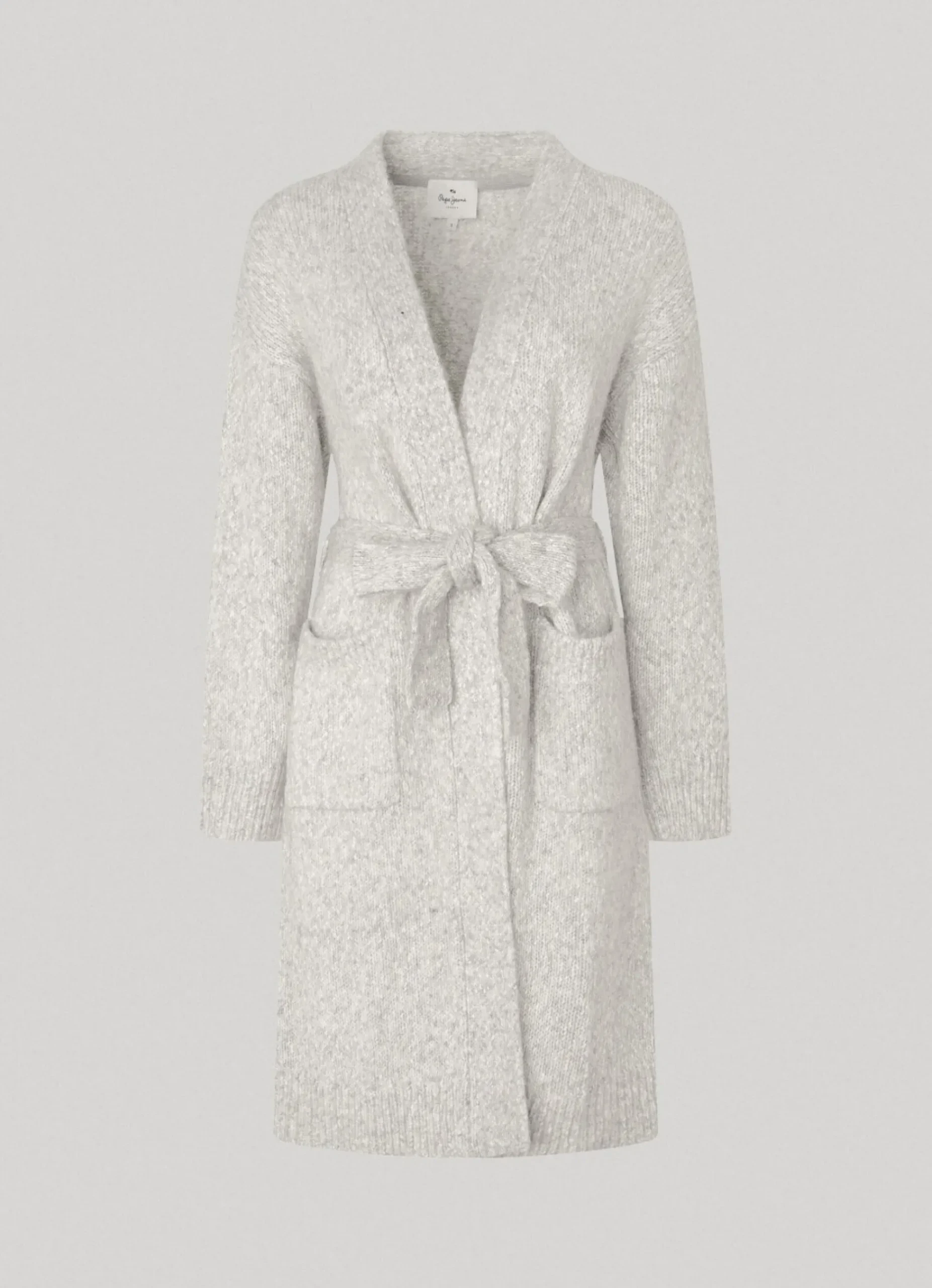 Mulher Pepe Jeans Malhas>Cardigan Comprido Com Cinto