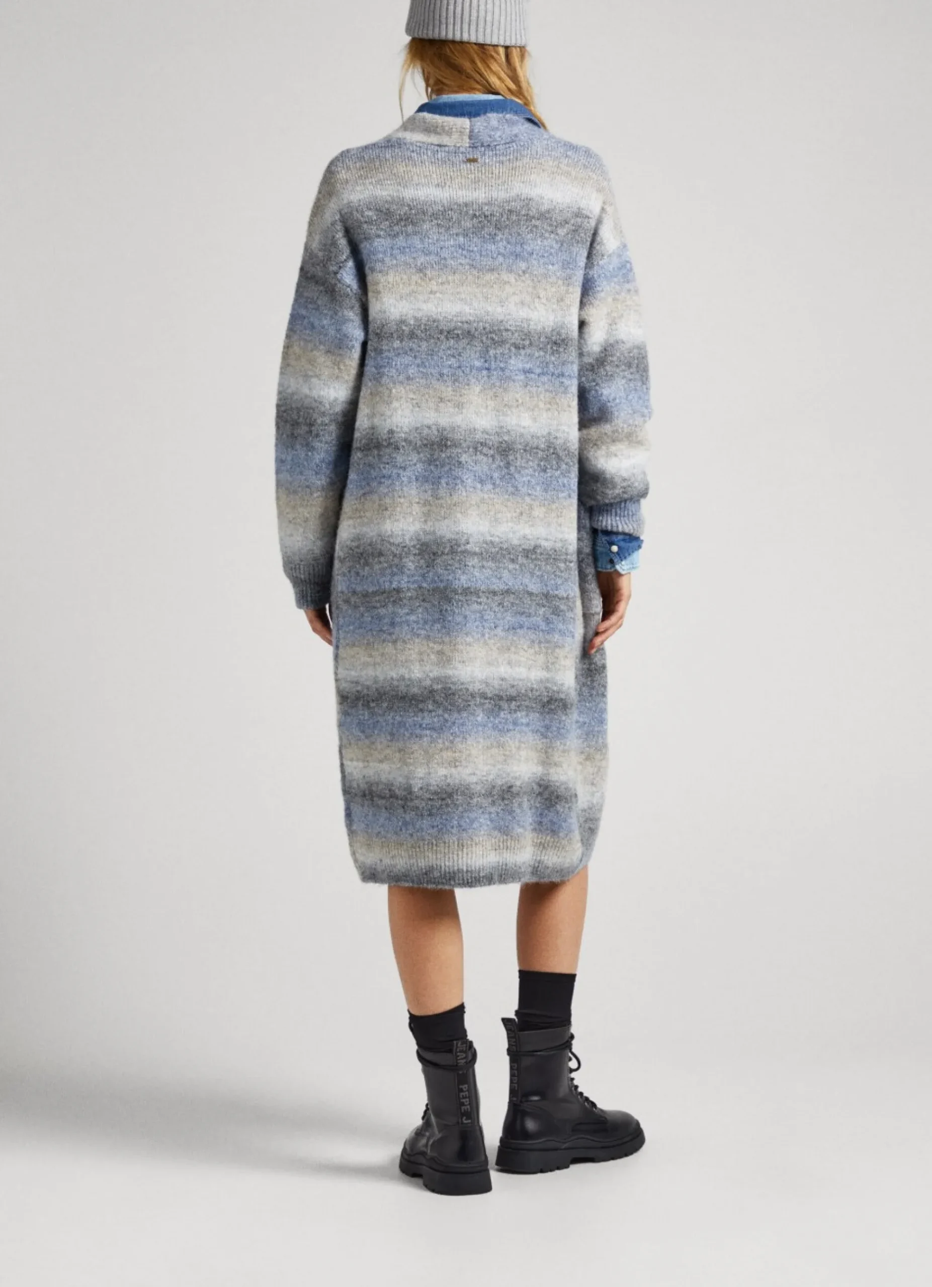 Mulher Pepe Jeans Malhas E Cardigans>Cardigan Melange As Riscas