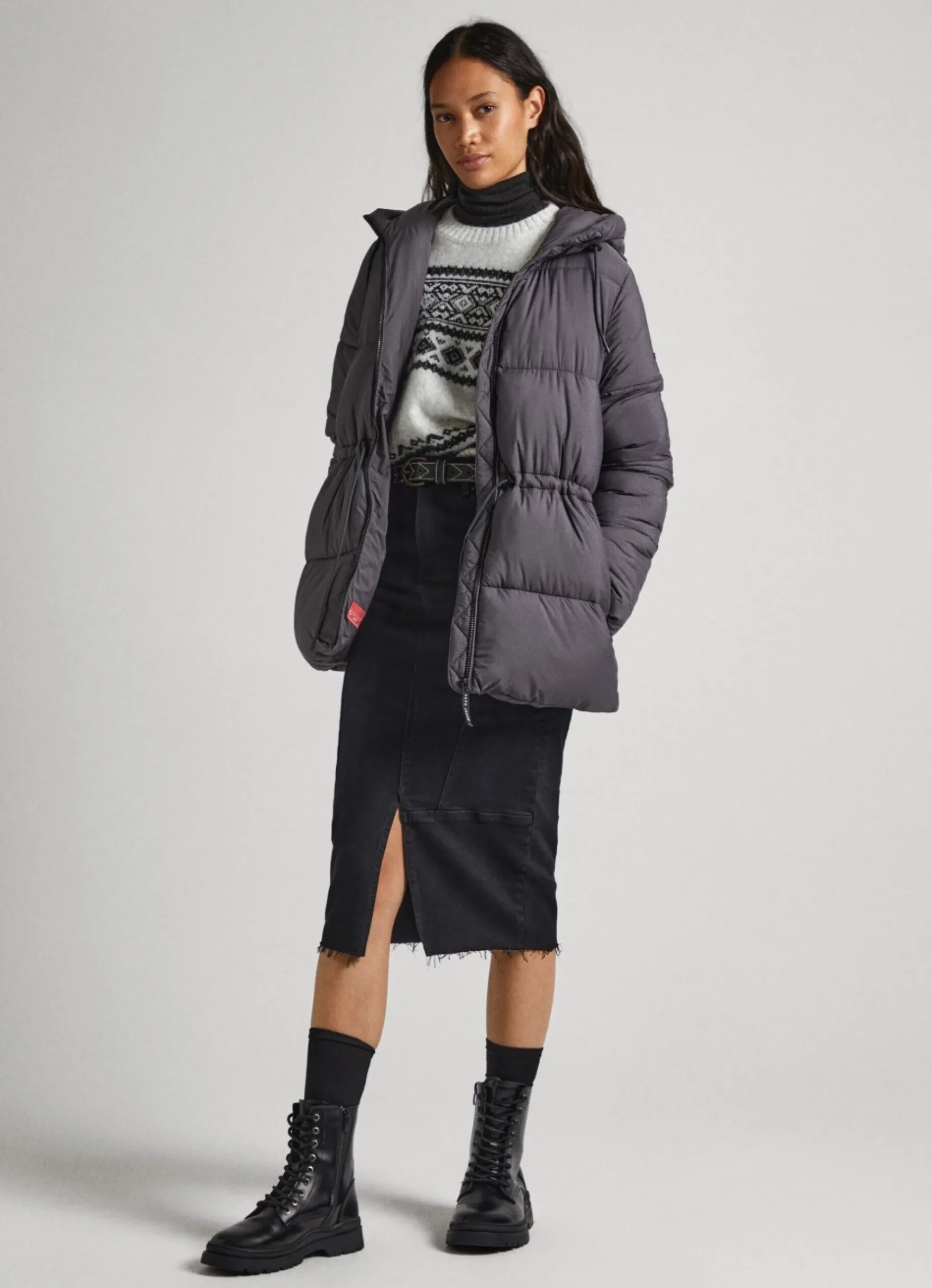 Mulher Pepe Jeans Casaco E Jaquetas>Casaco Acolchoado Com Capuz