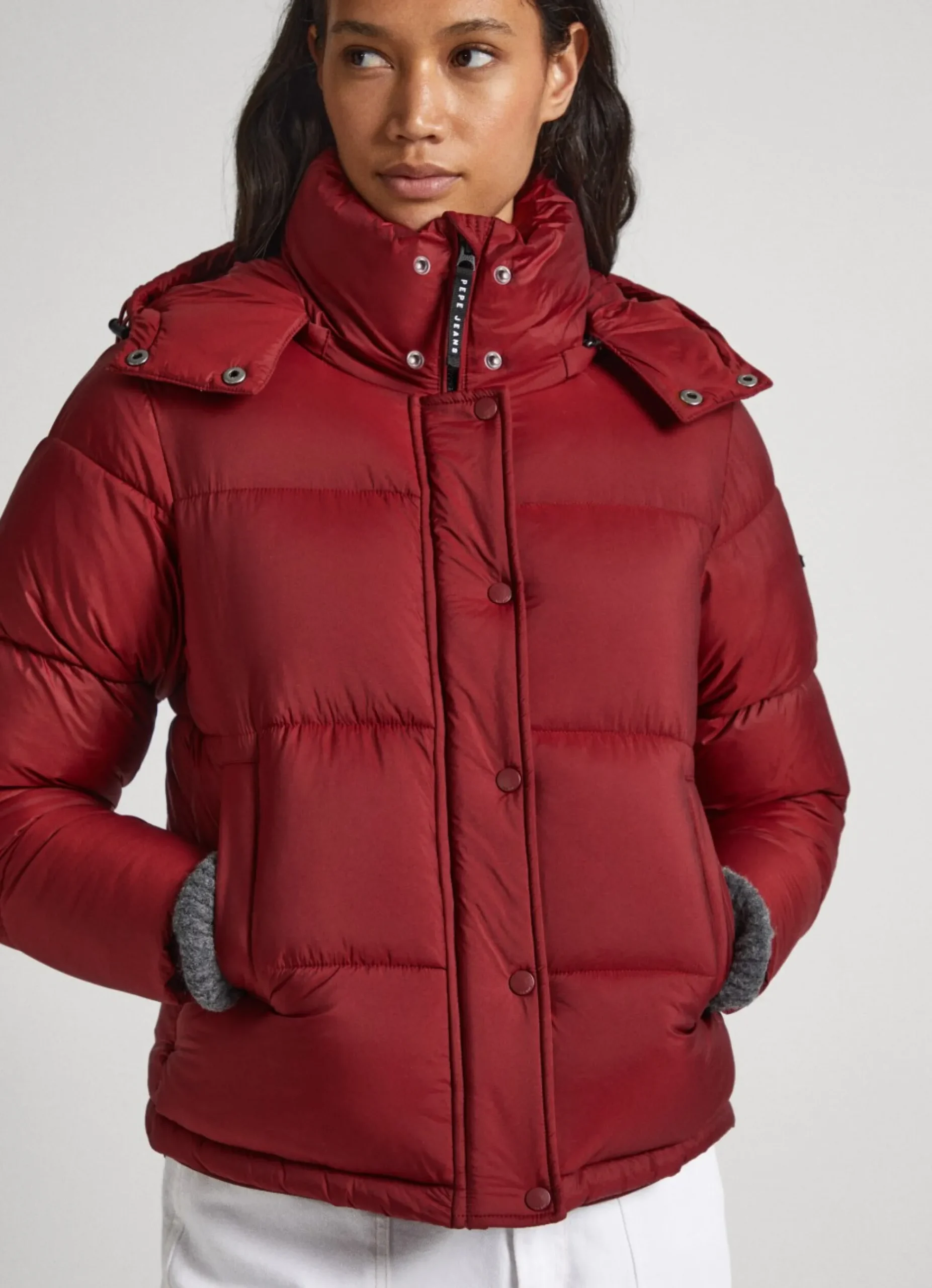 Mulher Pepe Jeans Casaco E Jaquetas>Casaco Acolchoado Com Capuz