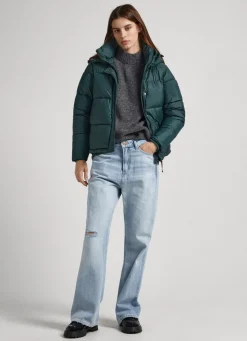 Mulher Pepe Jeans Casaco E Jaquetas>Casaco Acolchoado Com Capuz