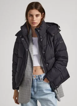 Mulher Pepe Jeans Casaco E Jaquetas>Casaco Acolchoado Com Capuz