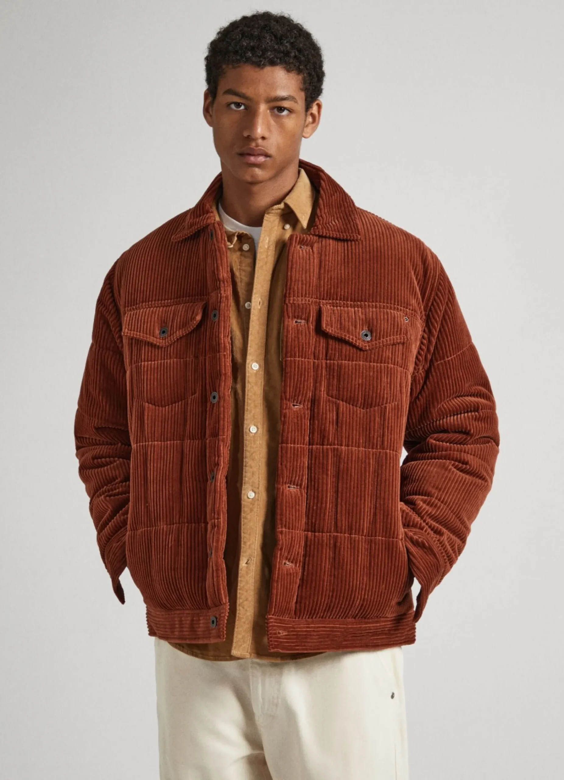 Homem Pepe Jeans Casaco E Jaquetas>Casaco Acolchoado De Veludo