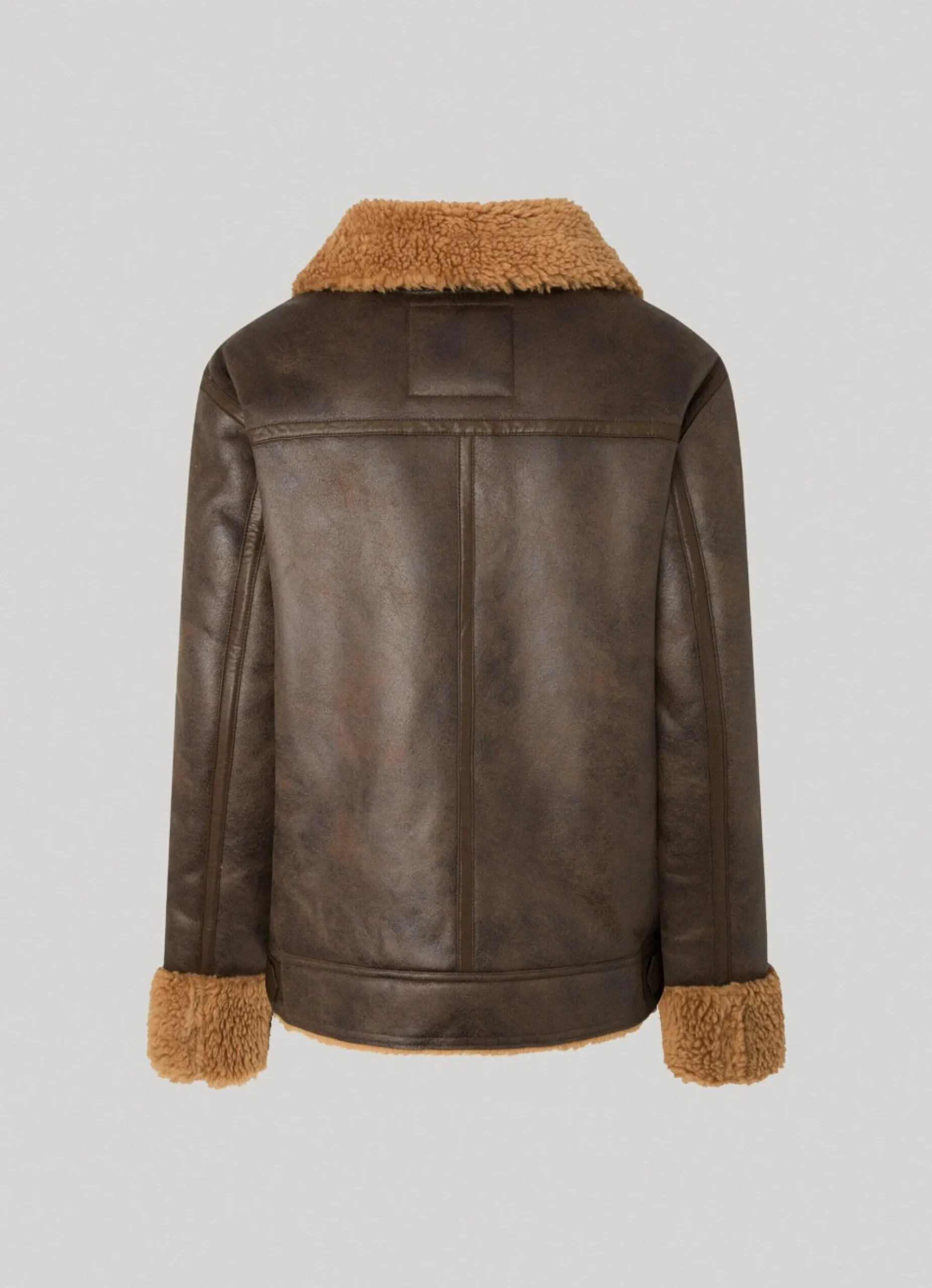 Mulher Pepe Jeans Casaco E Jaquetas>Casaco Biker Com Forro Borrego