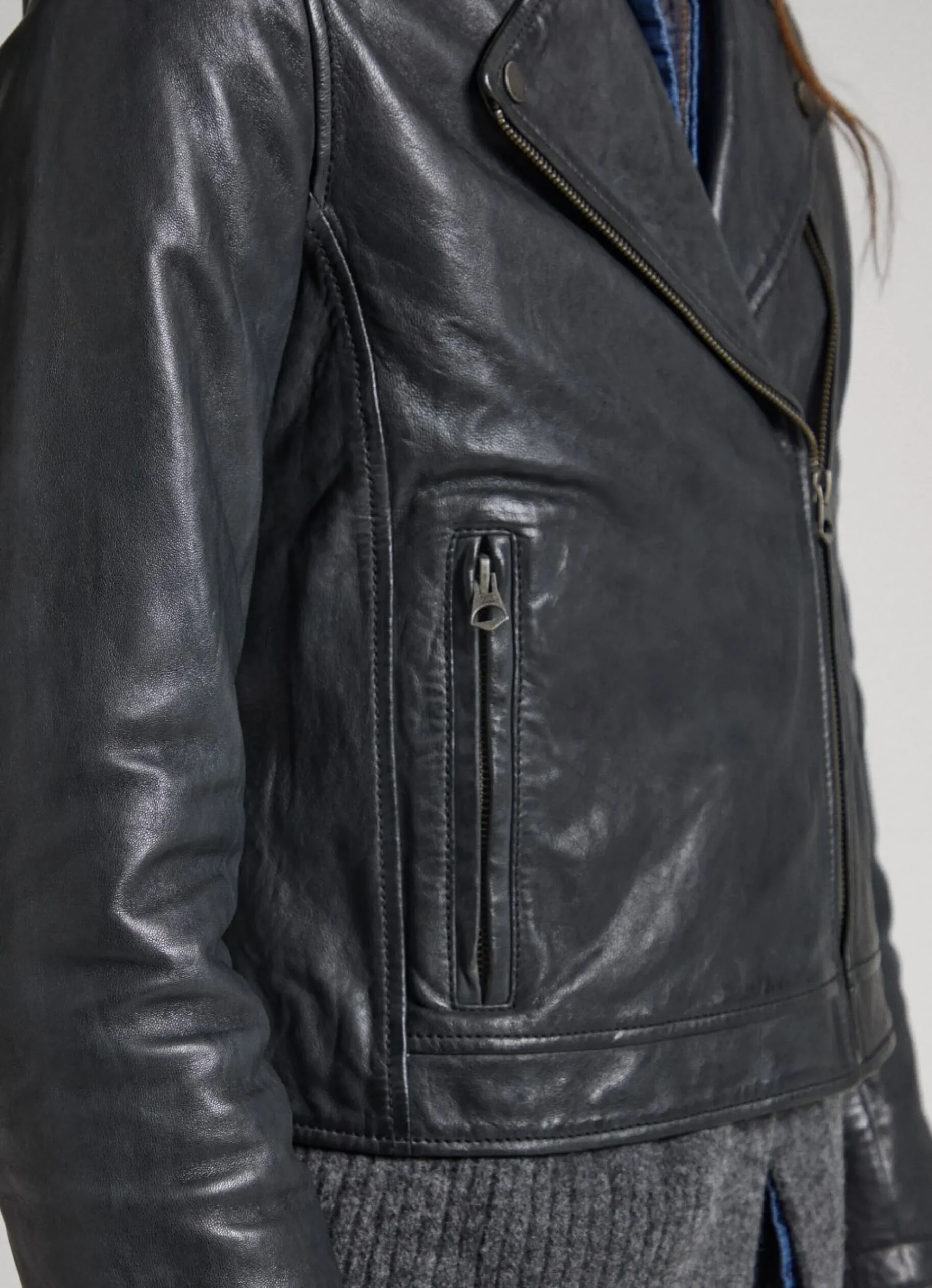Mulher Pepe Jeans Casaco E Jaquetas>Casaco Biker De Couro