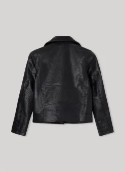 Rapariga Pepe Jeans Casaco E Jaquetas>Casaco Biker Tecido Texturizado