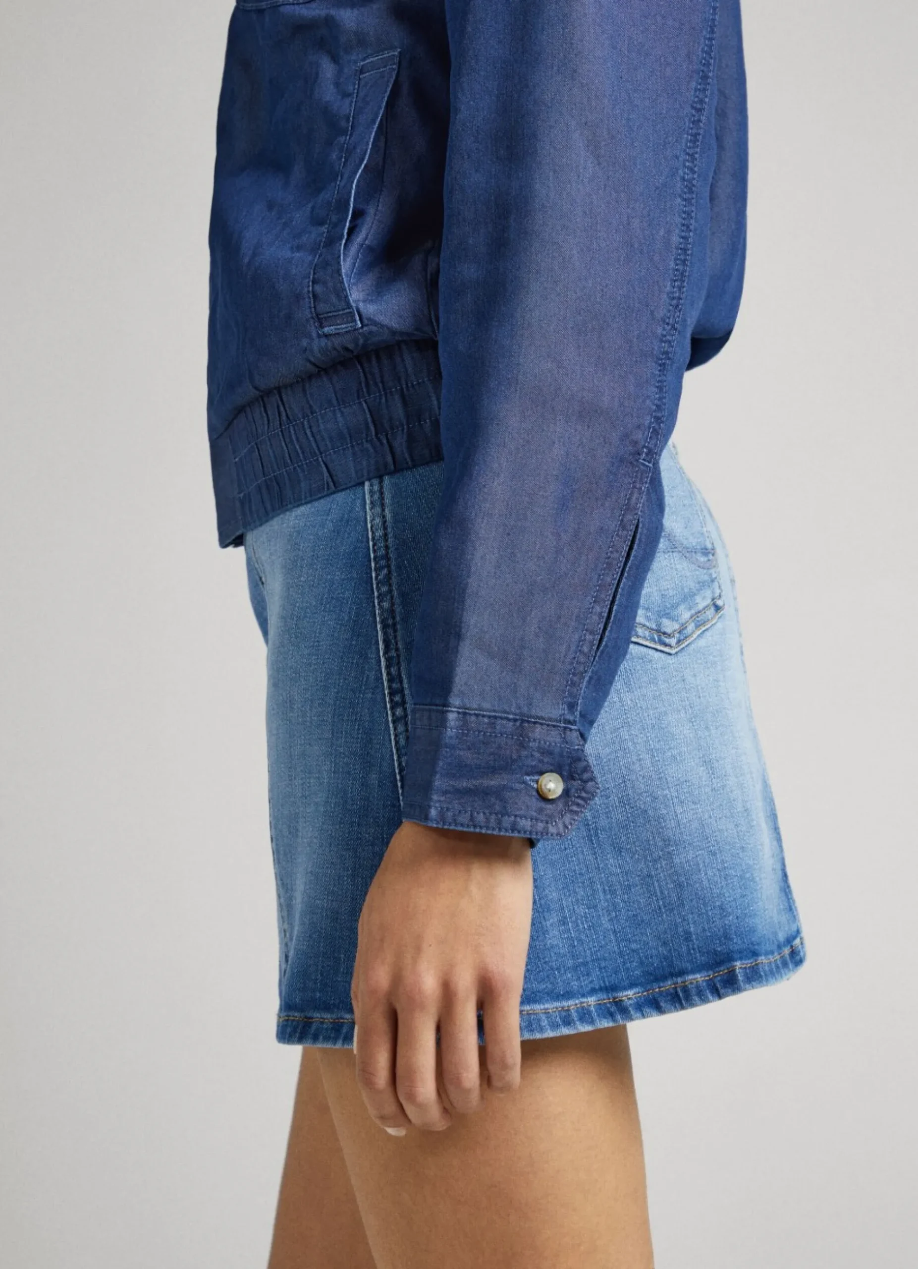 Mulher Pepe Jeans Casaco E Jaquetas>Casaco Bomber Chambray