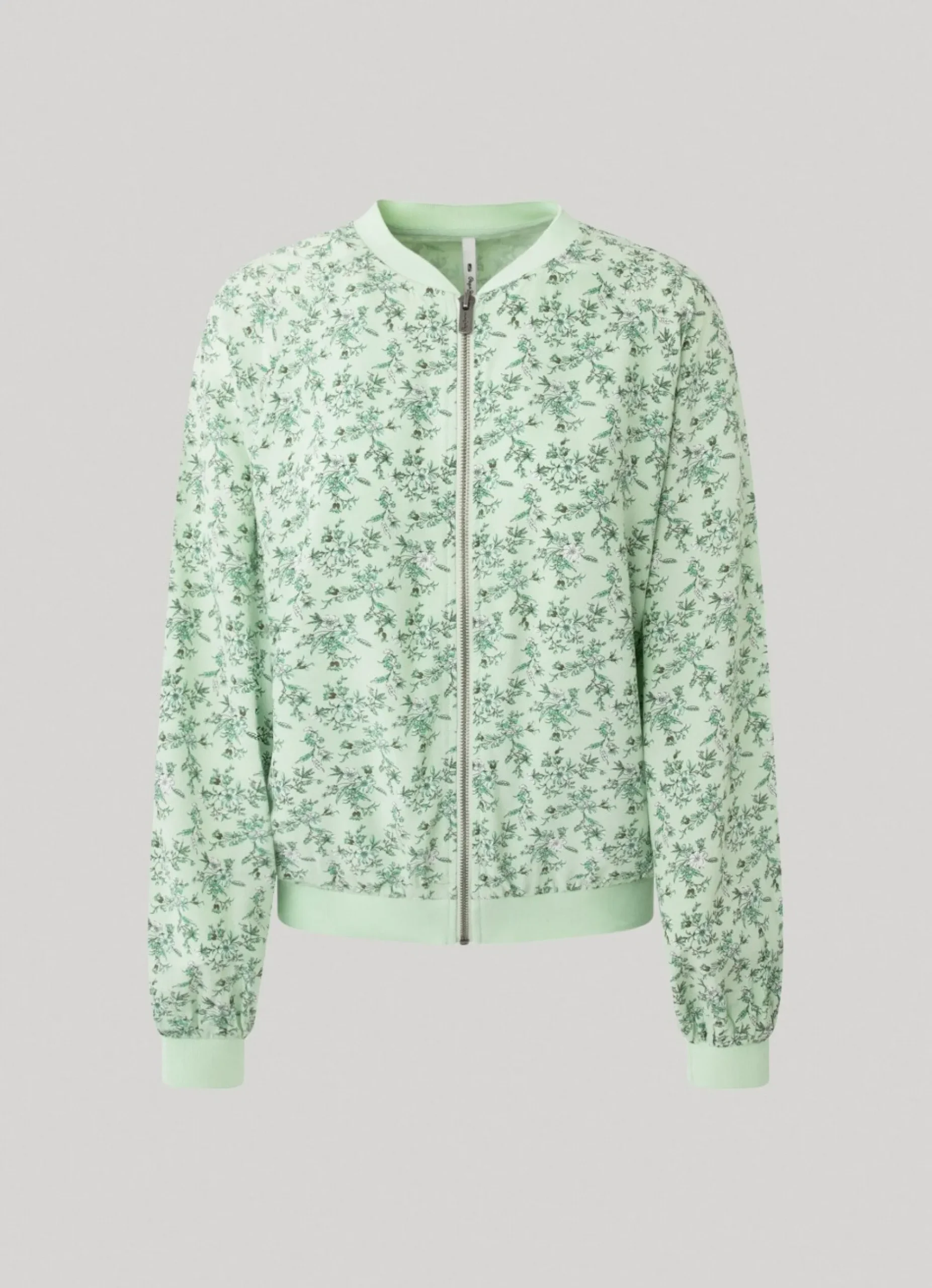 Mulher Pepe Jeans Malhas E Cardigans>Casaco Bomber Com Padrao Floral