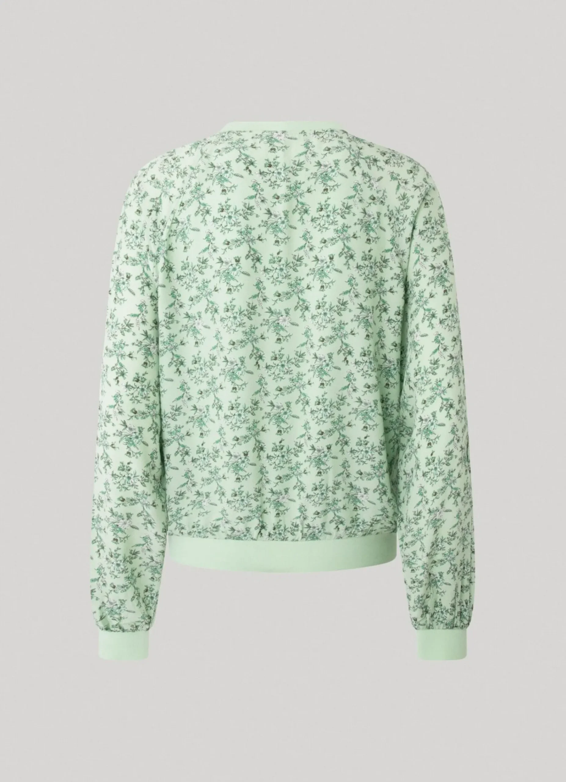 Mulher Pepe Jeans Malhas E Cardigans>Casaco Bomber Com Padrao Floral
