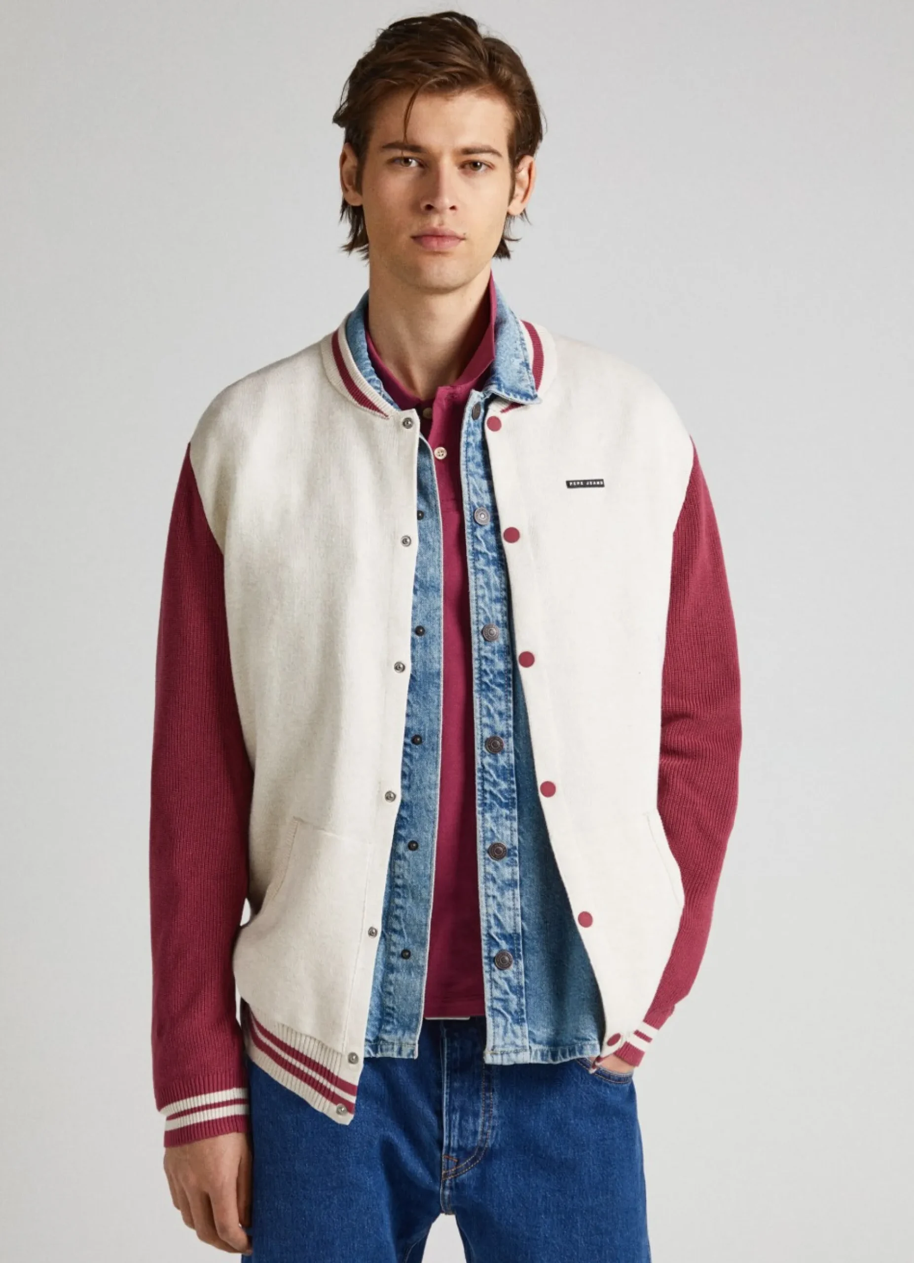 Homem Pepe Jeans Casaco E Jaquetas>Casaco Bomber Malha Lisa