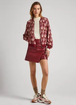 Mulher Pepe Jeans Malhas E Cardigans>Casaco Bomber Ornamental