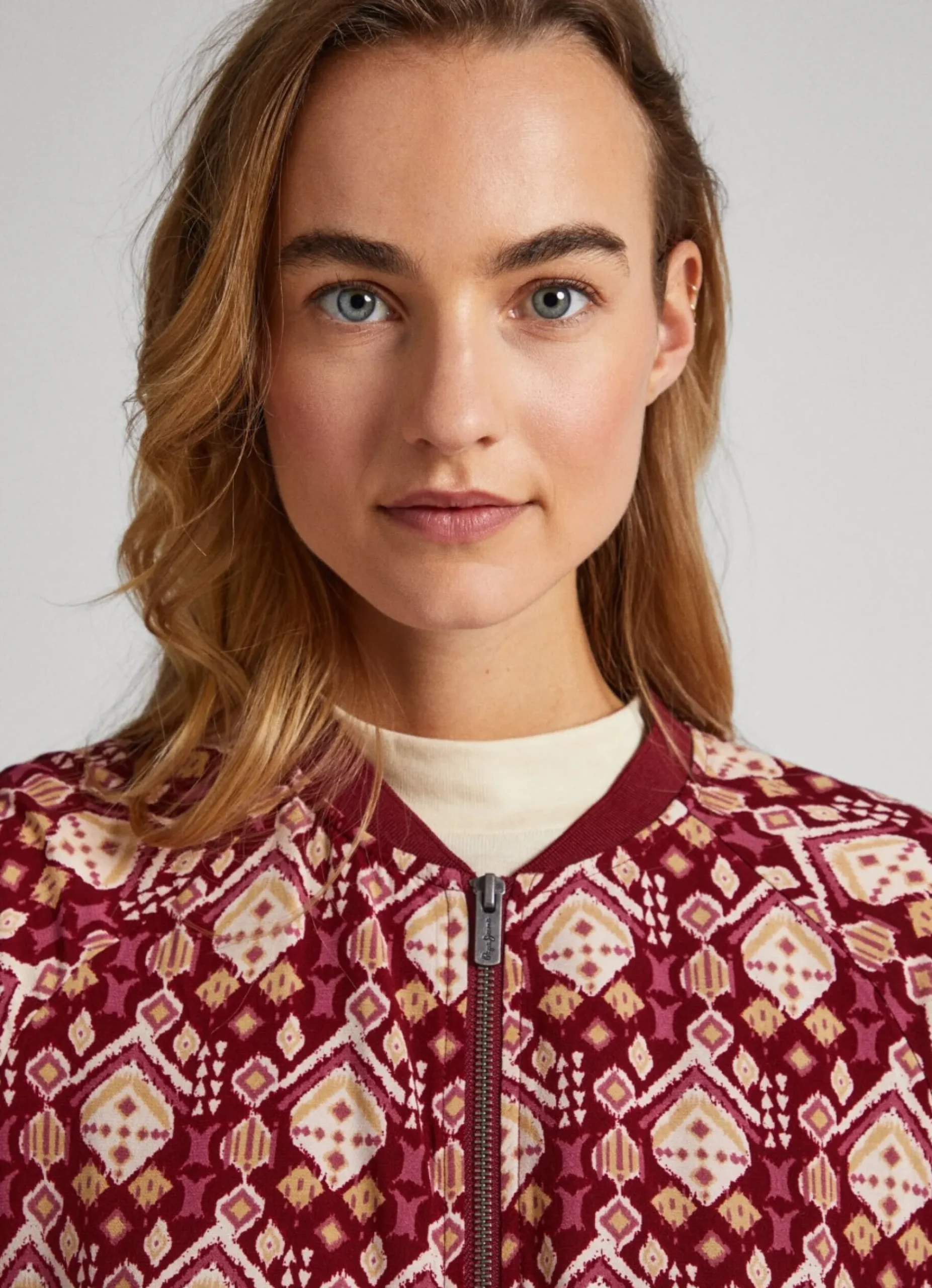 Mulher Pepe Jeans Malhas E Cardigans>Casaco Bomber Ornamental