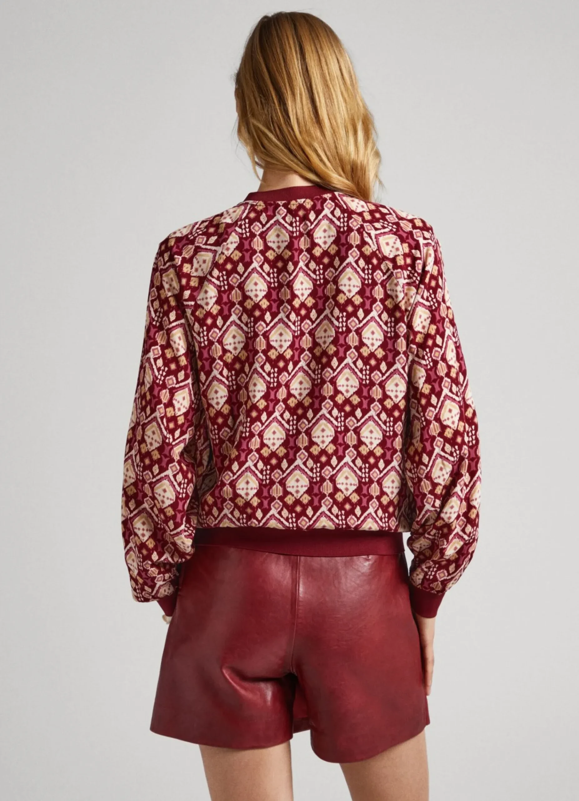 Mulher Pepe Jeans Malhas E Cardigans>Casaco Bomber Ornamental
