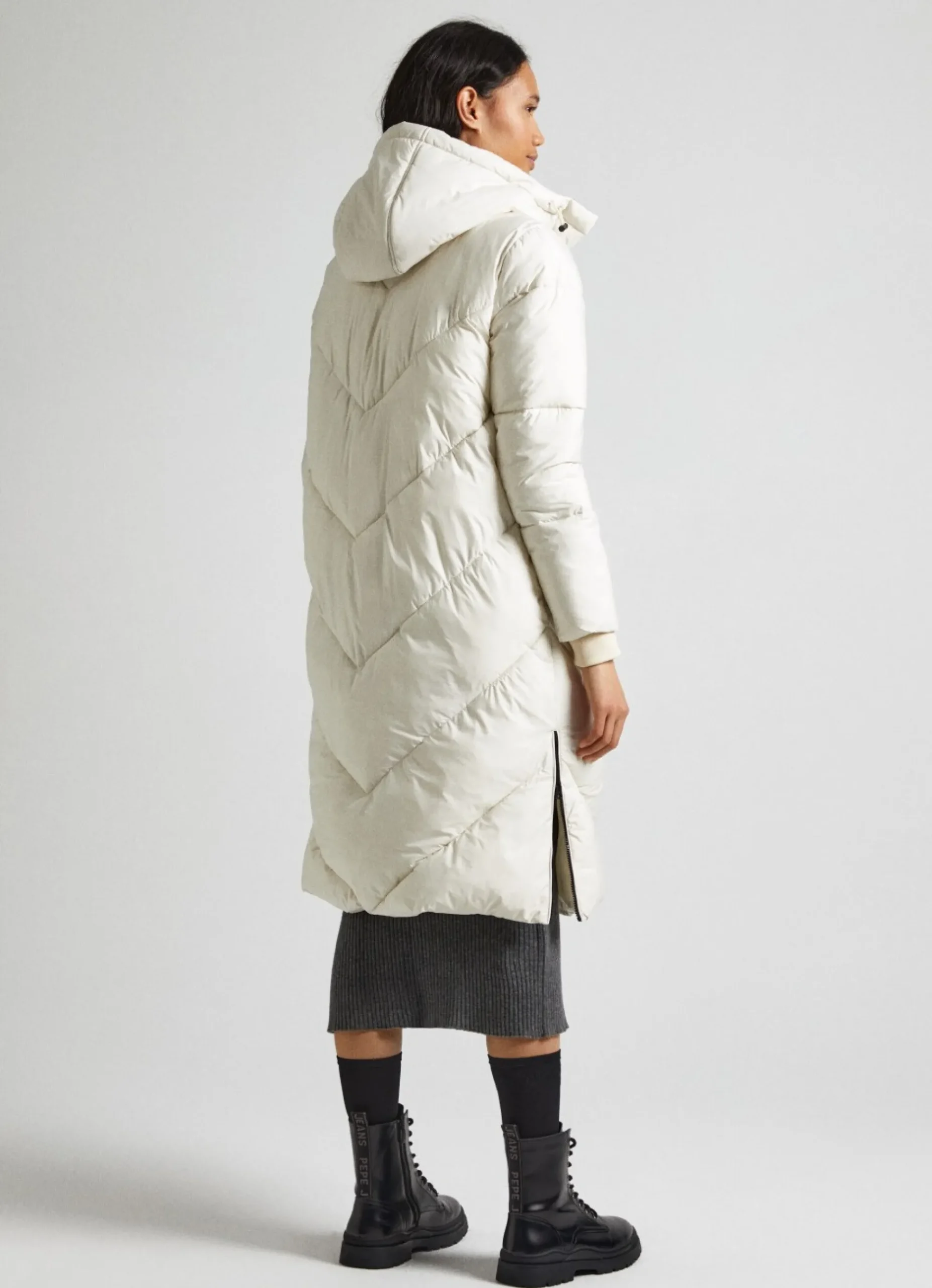 Mulher Pepe Jeans Casaco E Jaquetas>Casaco Comprido Acolchoado