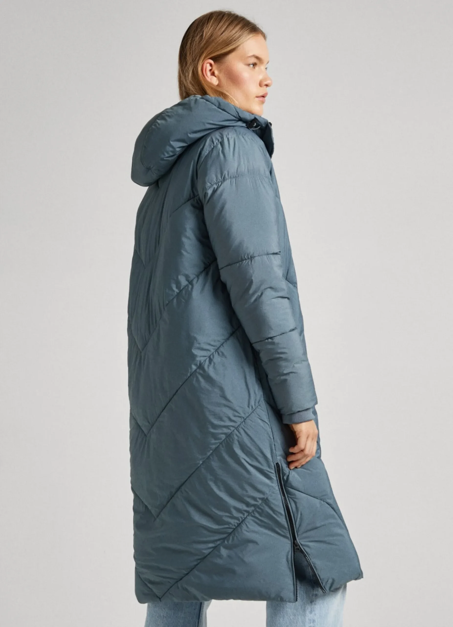 Mulher Pepe Jeans Casaco E Jaquetas>Casaco Comprido Acolchoado