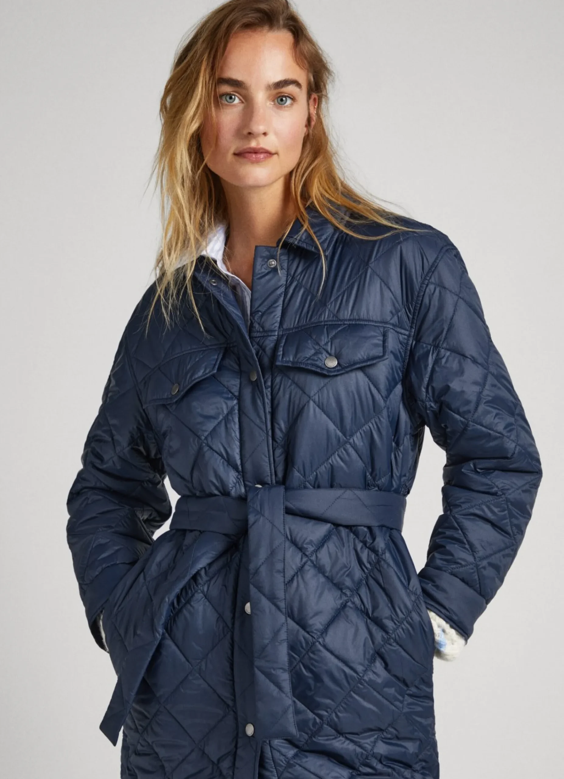 Mulher Pepe Jeans Casaco E Jaquetas>Casaco Comprido Acolchoado