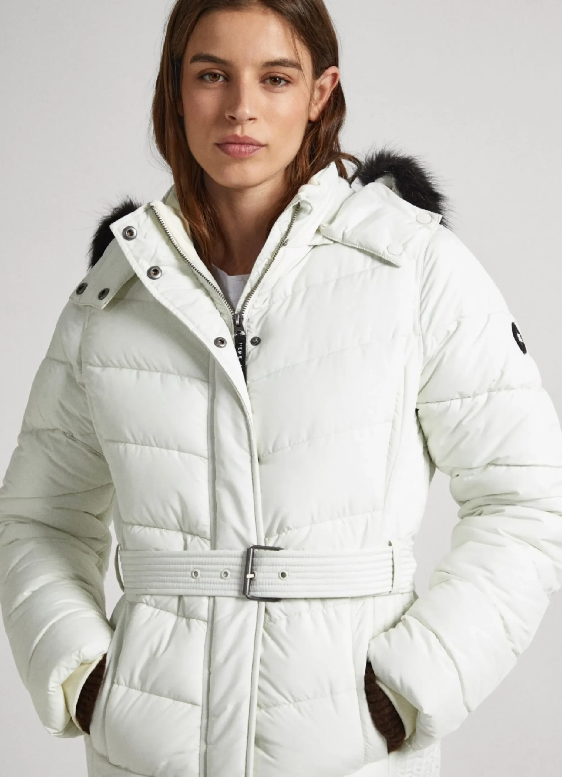 Mulher Pepe Jeans Casaco E Jaquetas>Casaco Comprido Acolchoado
