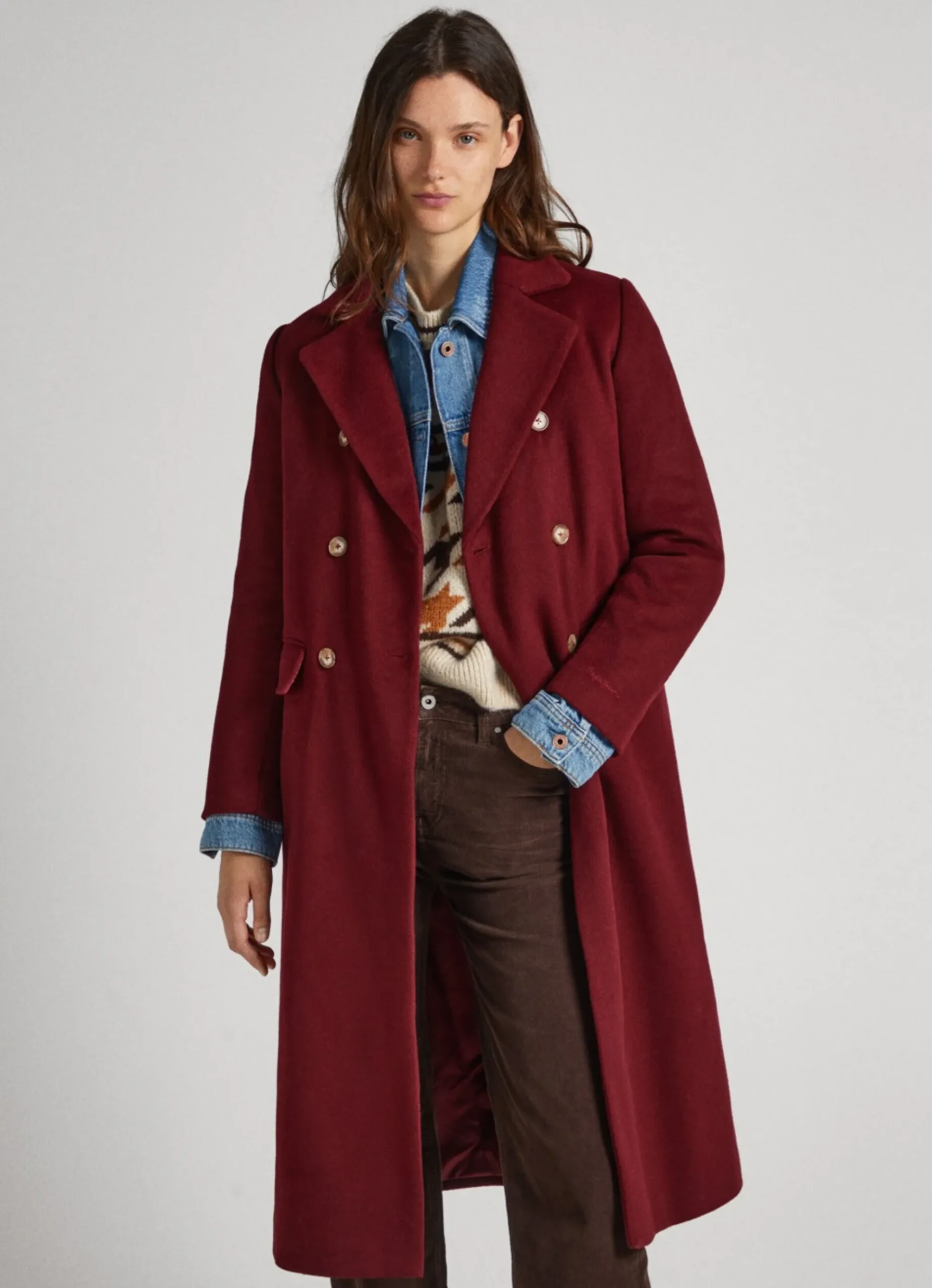 Mulher Pepe Jeans Casaco E Jaquetas>Casaco Comprido De La