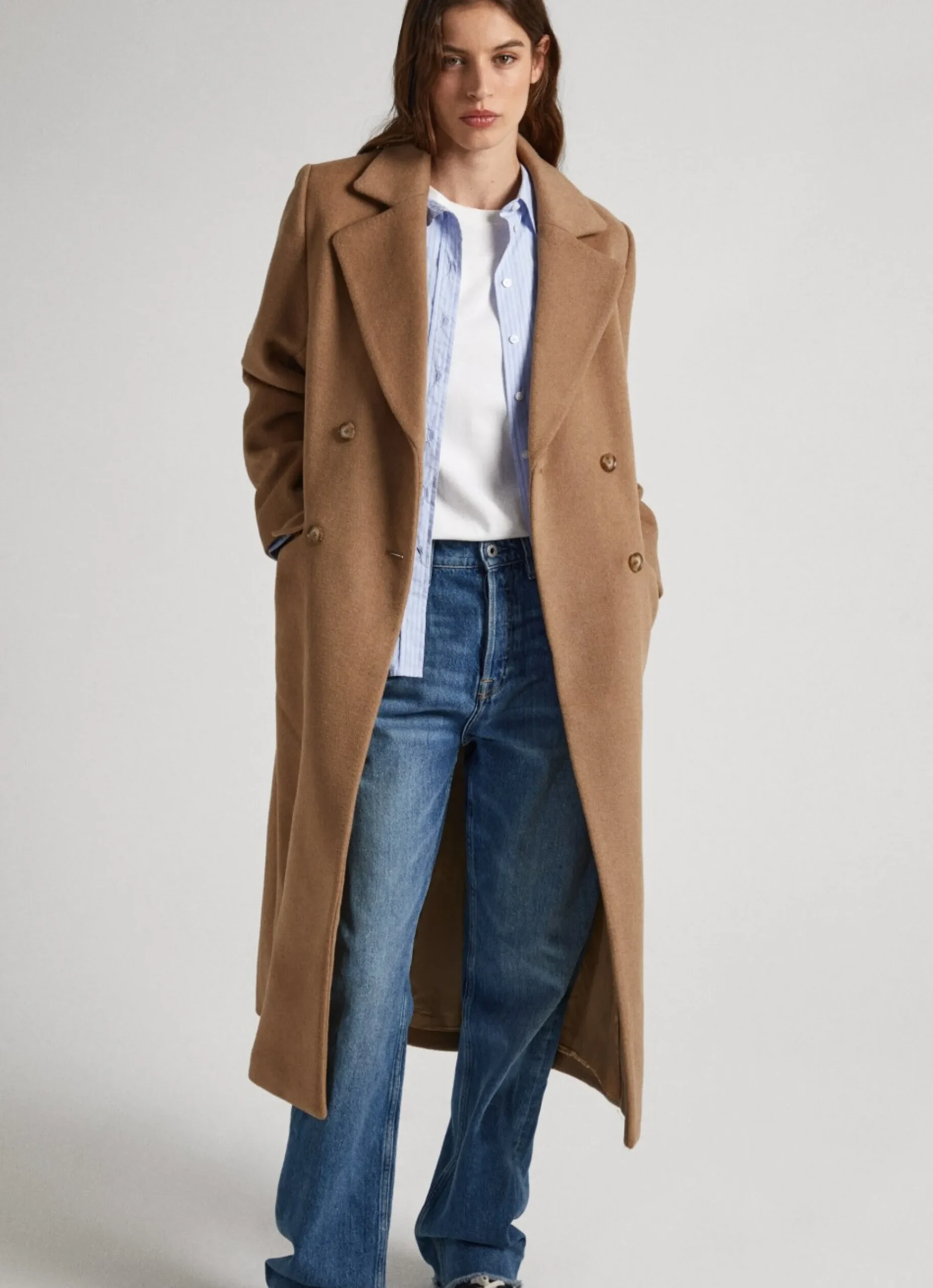 Mulher Pepe Jeans Casaco E Jaquetas>Casaco Comprido De La