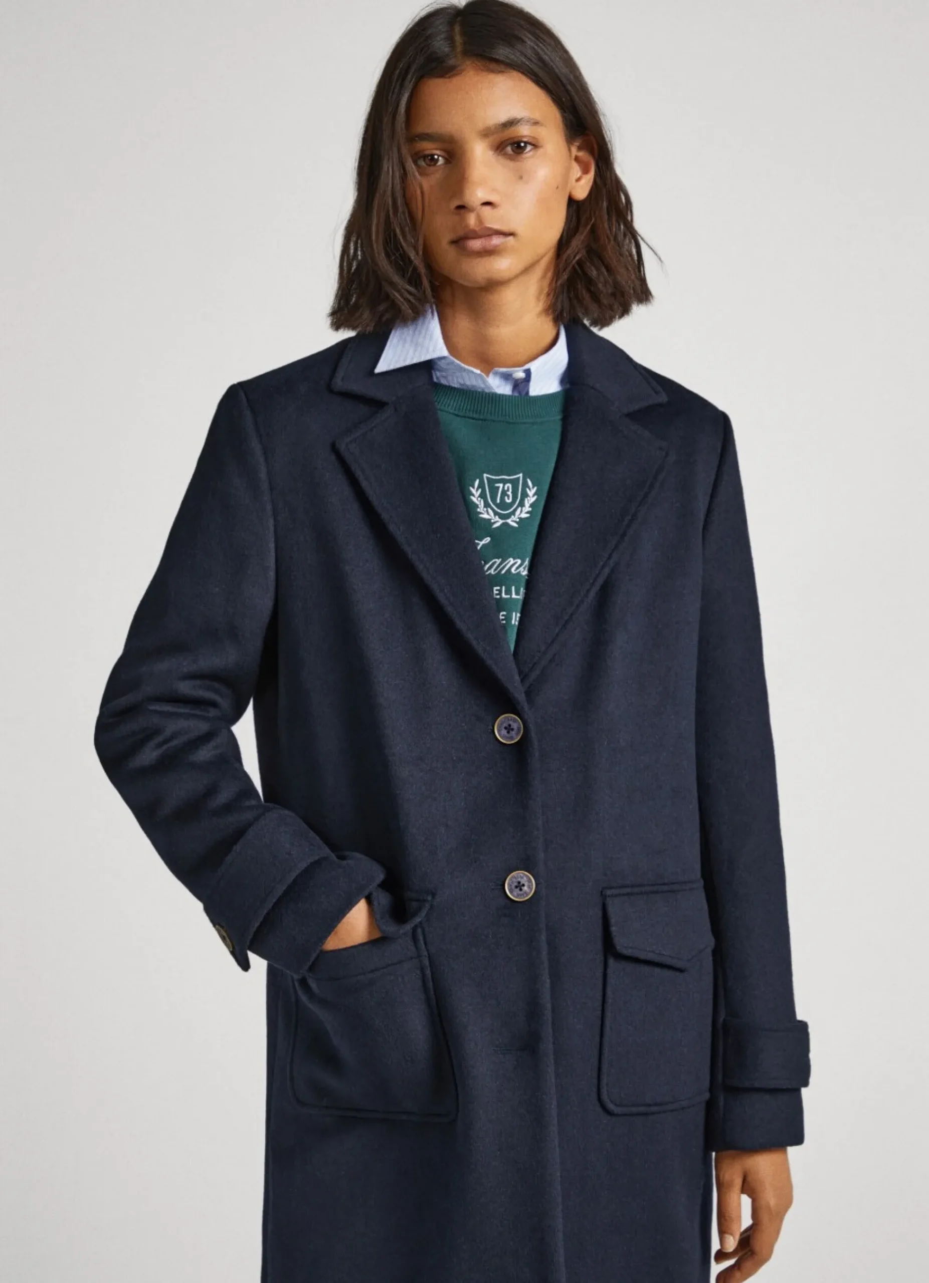 Mulher Pepe Jeans Casaco E Jaquetas>Casaco Comprido De La