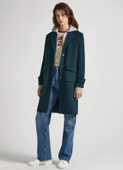 Mulher Pepe Jeans Casaco E Jaquetas>Casaco Comprido De La