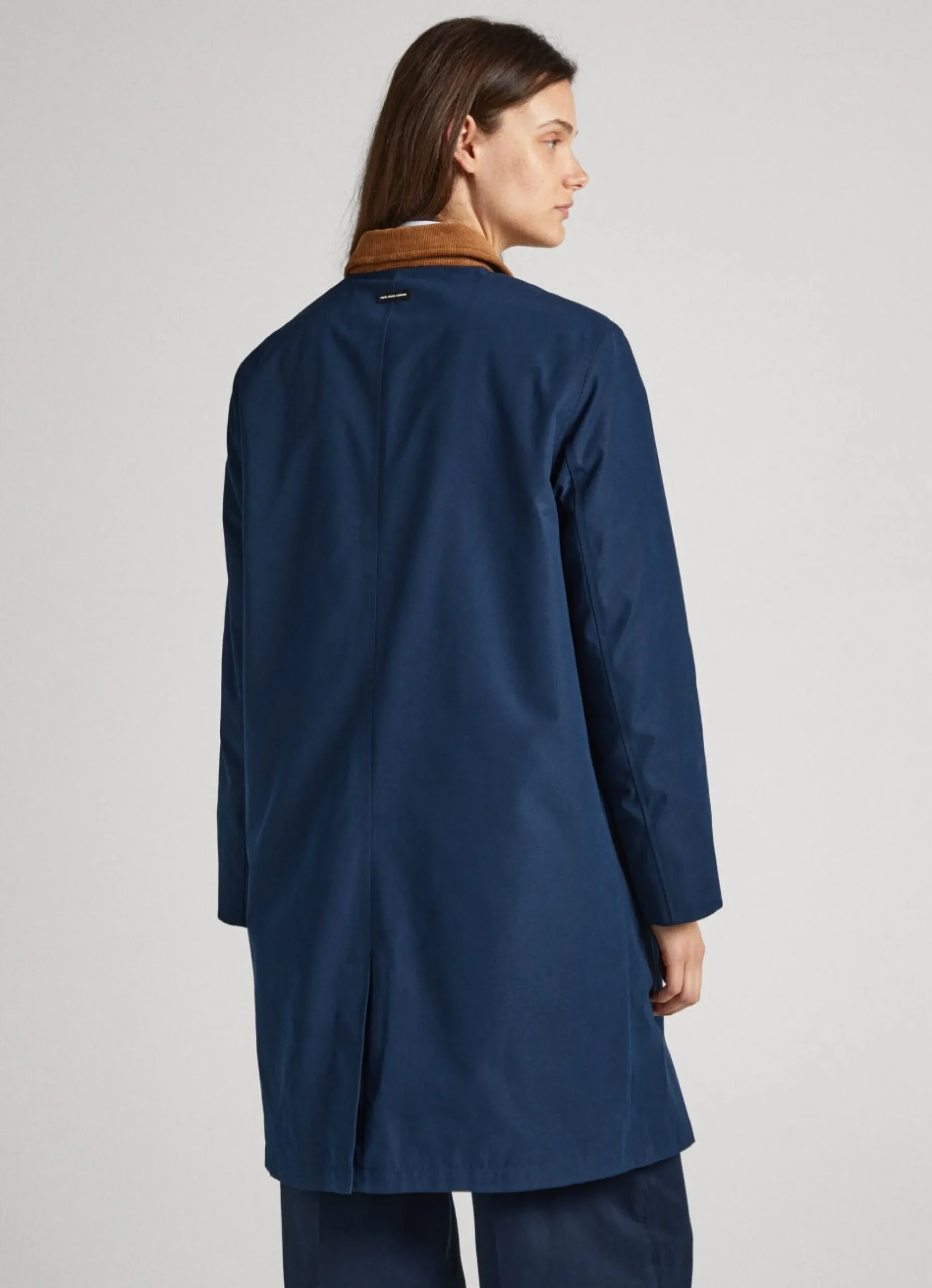 Mulher Pepe Jeans Casaco E Jaquetas>Casaco Comprido Gola De Veludo