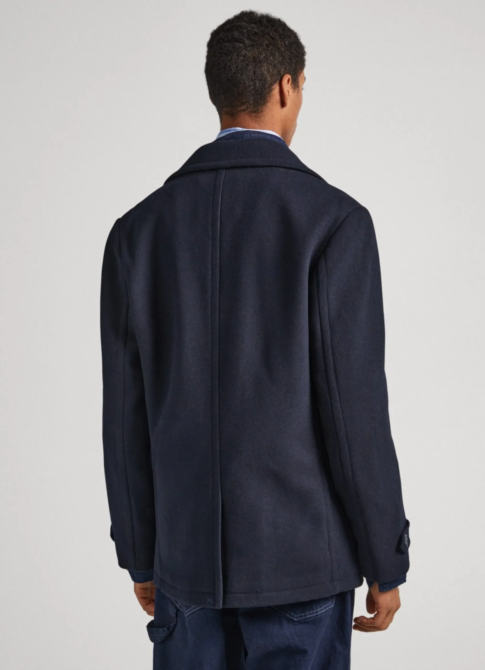 Homem Pepe Jeans Casaco E Jaquetas>Casaco De La Com Lapela De Entalhe
