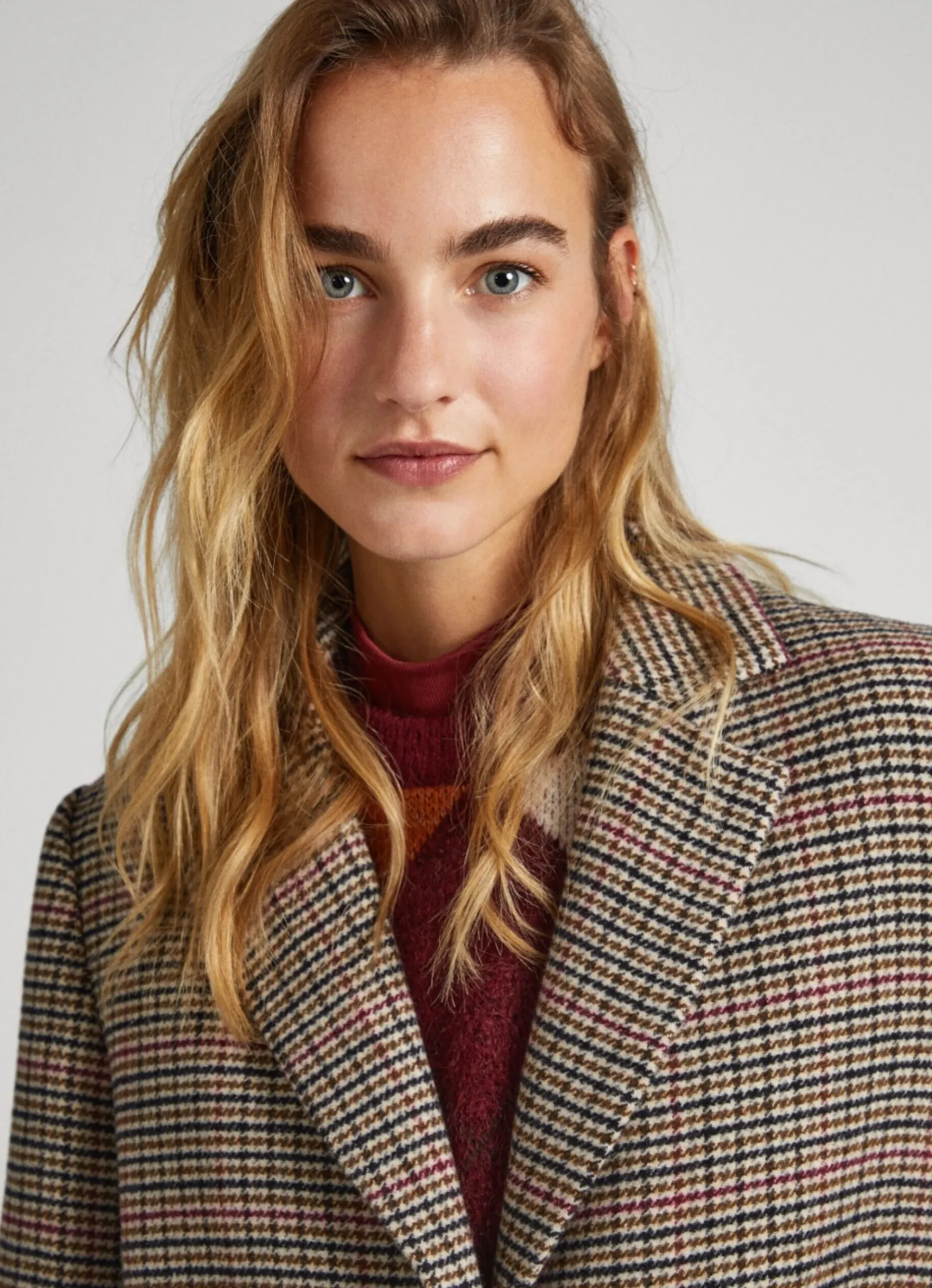 Mulher Pepe Jeans Casaco E Jaquetas>Casaco De La Pata De Galo