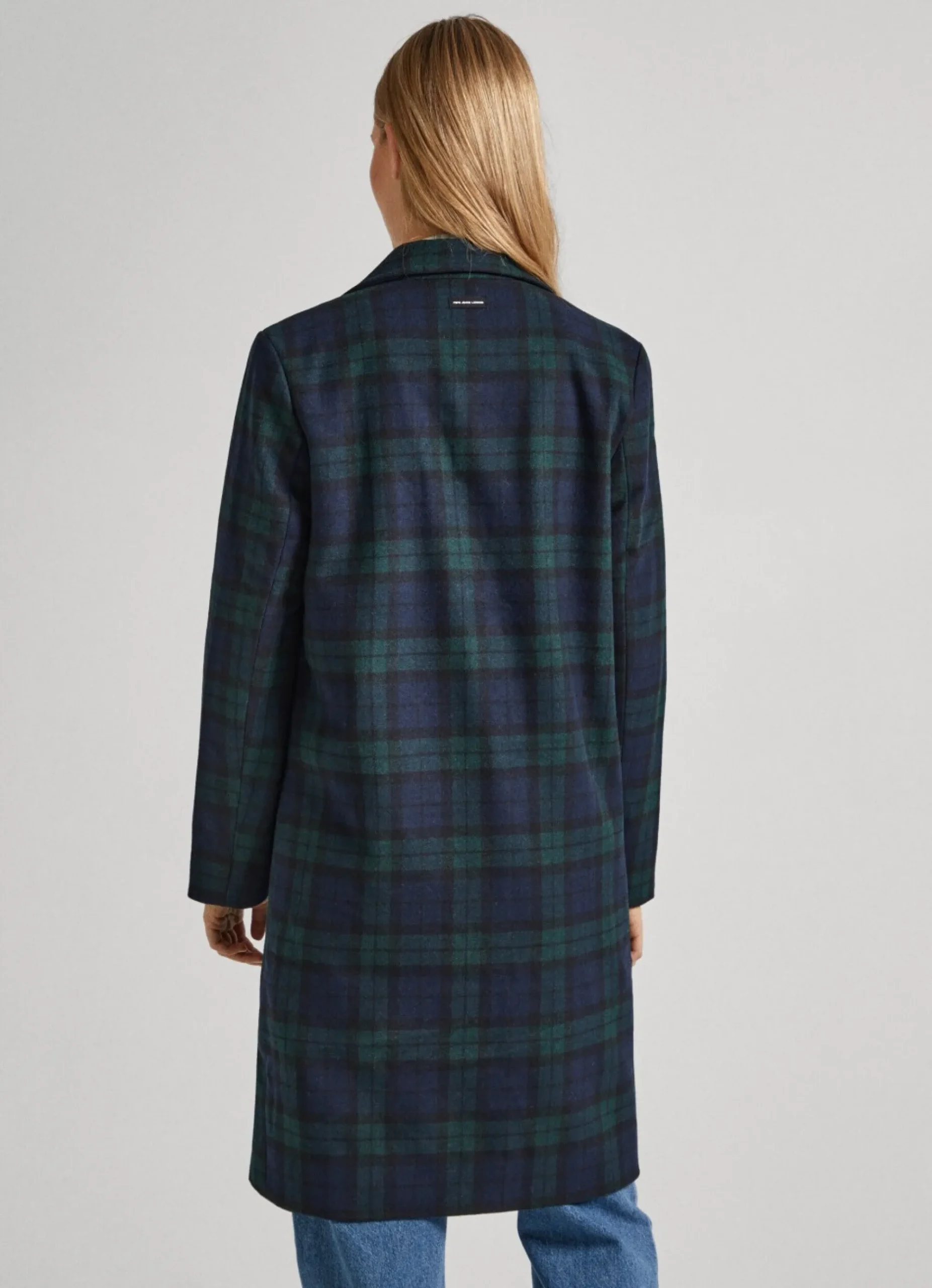 Mulher Pepe Jeans Casaco E Jaquetas>Casaco De La Xadrez Escoces