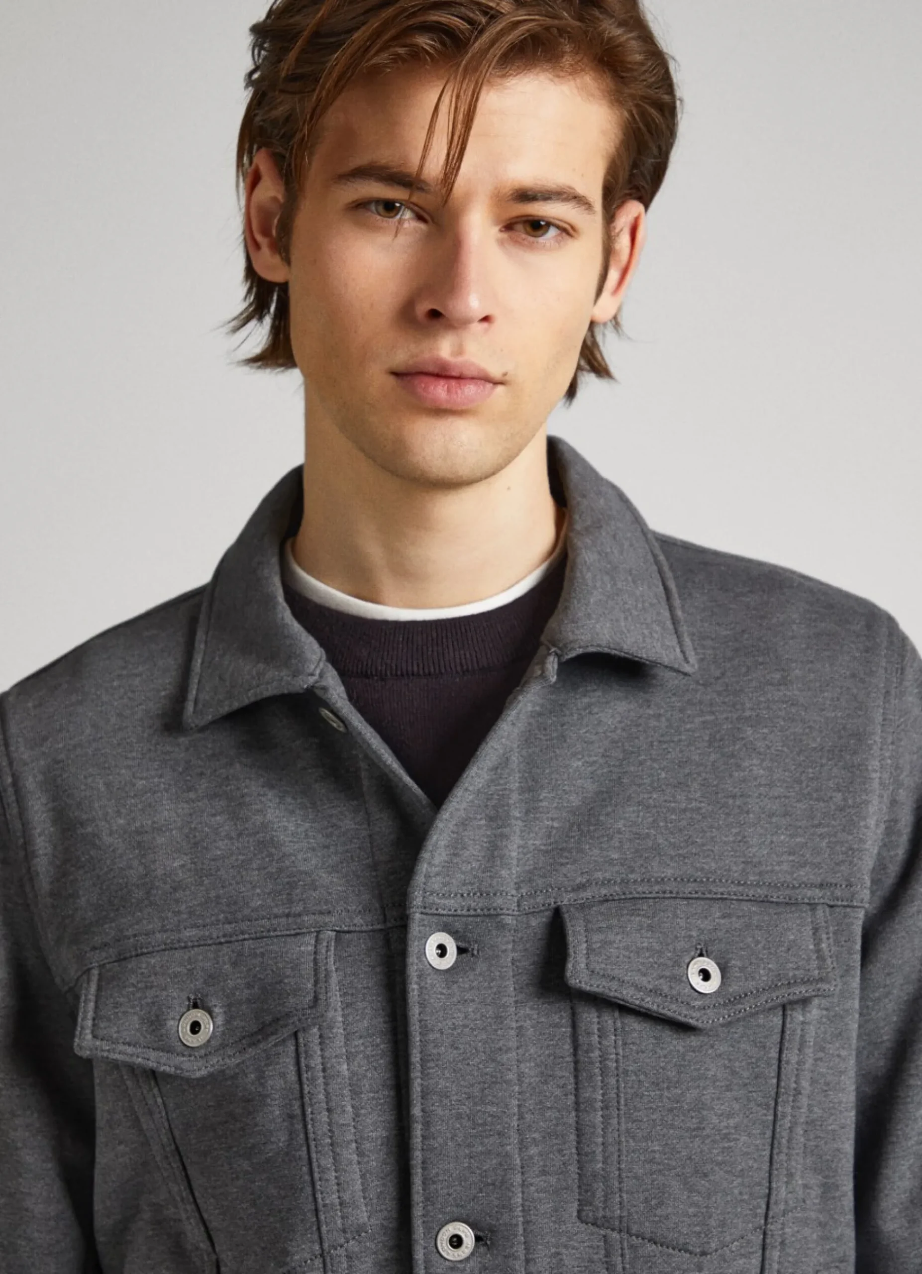 Homem Pepe Jeans Casaco E Jaquetas>Casaco De Tecido Jaspeado